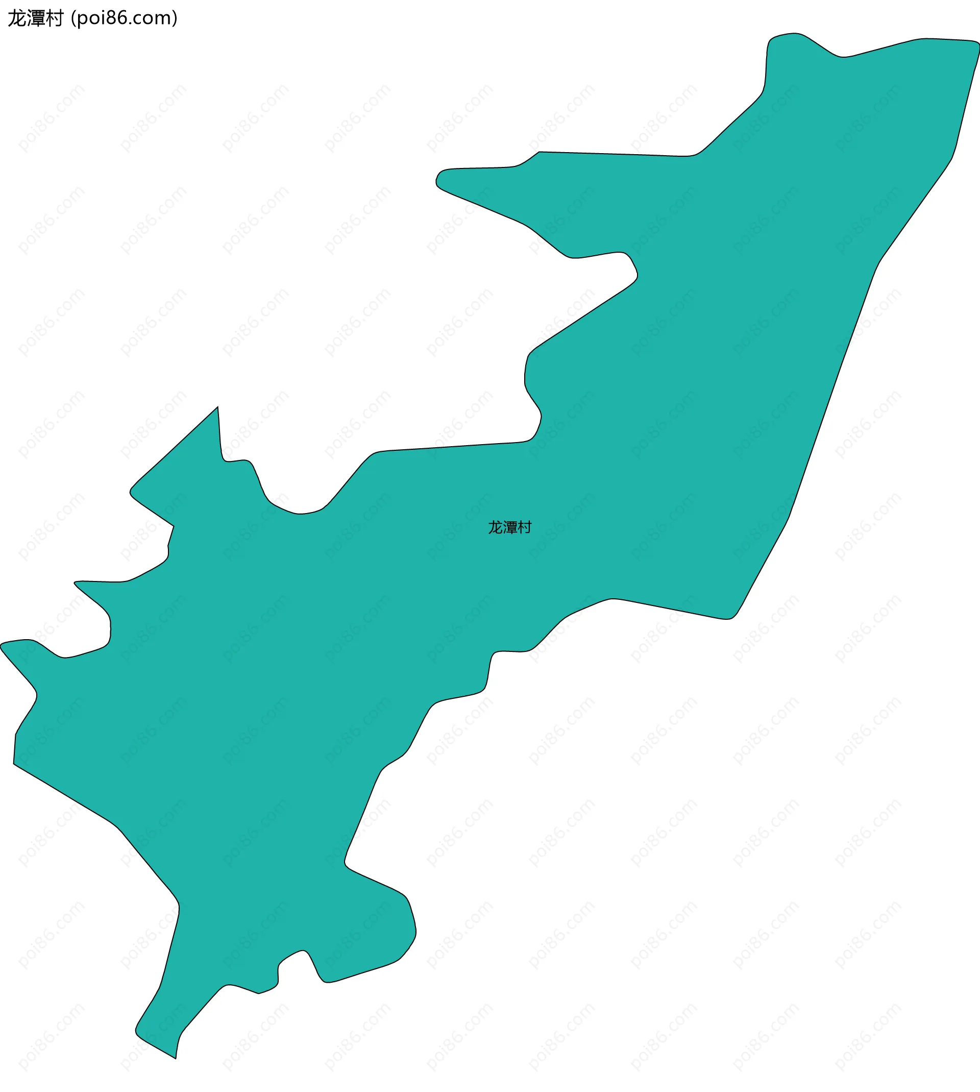 龙潭村边界地图