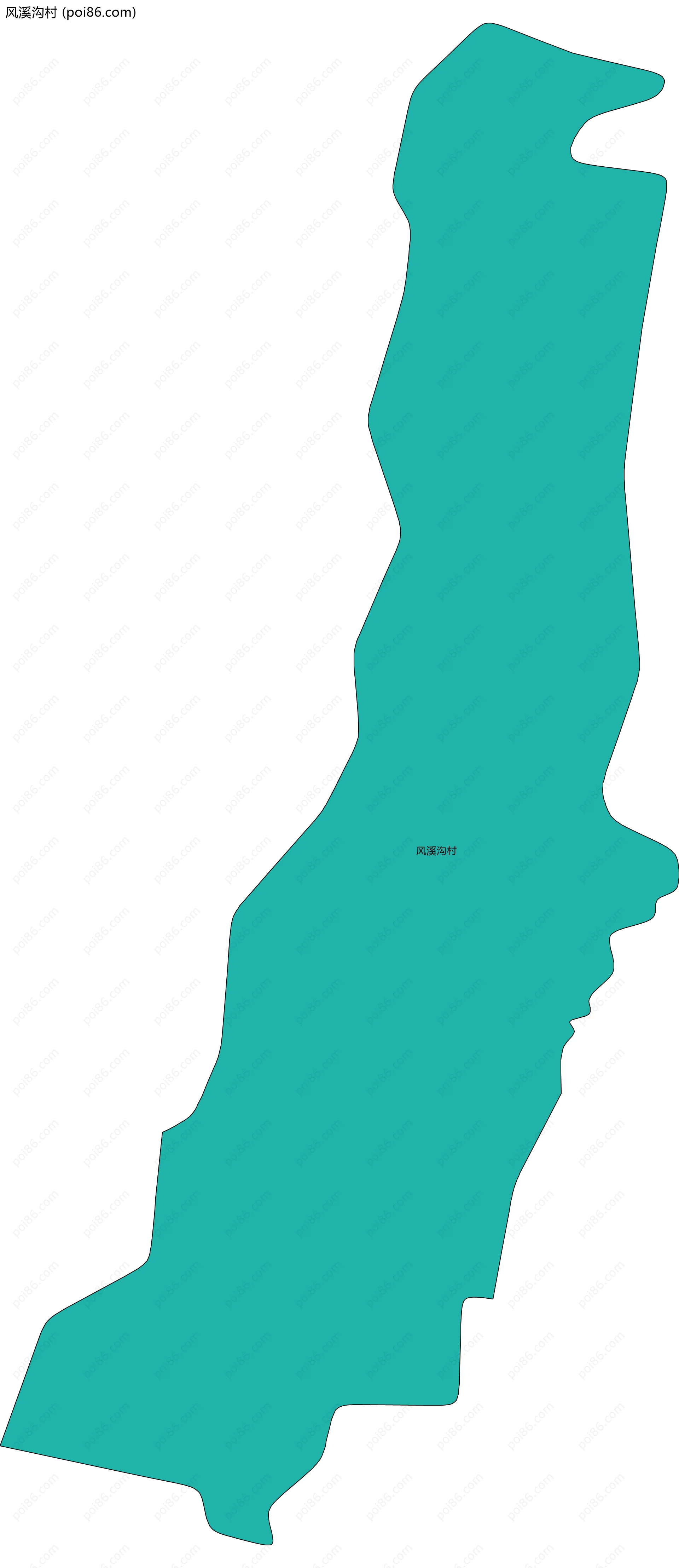 风溪沟村边界地图