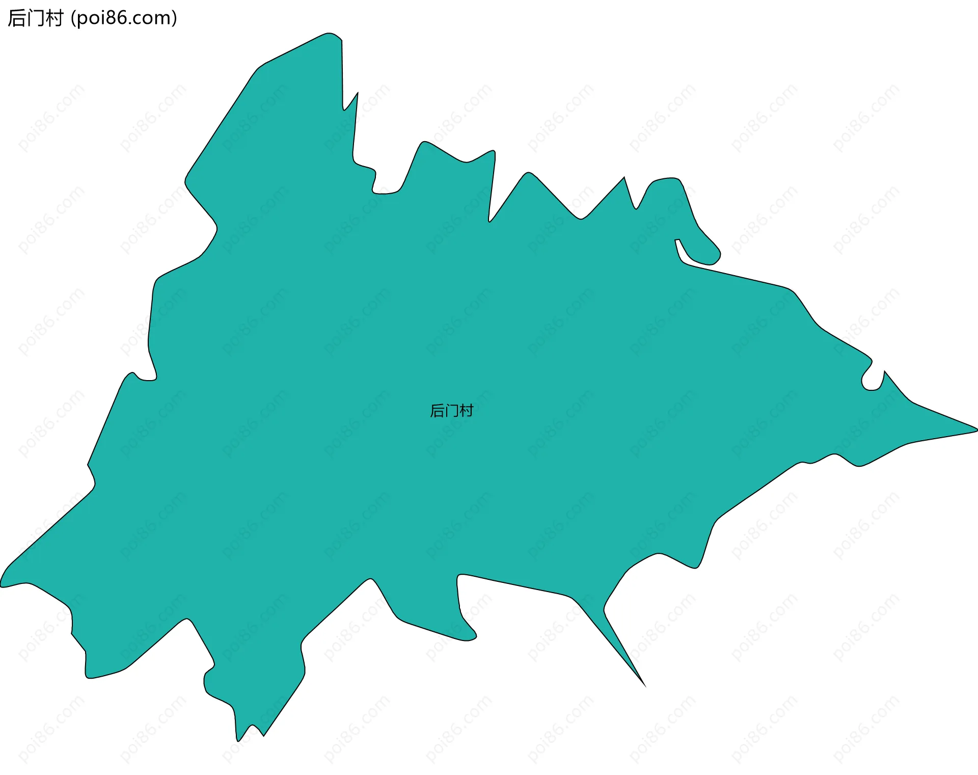 后门村边界地图
