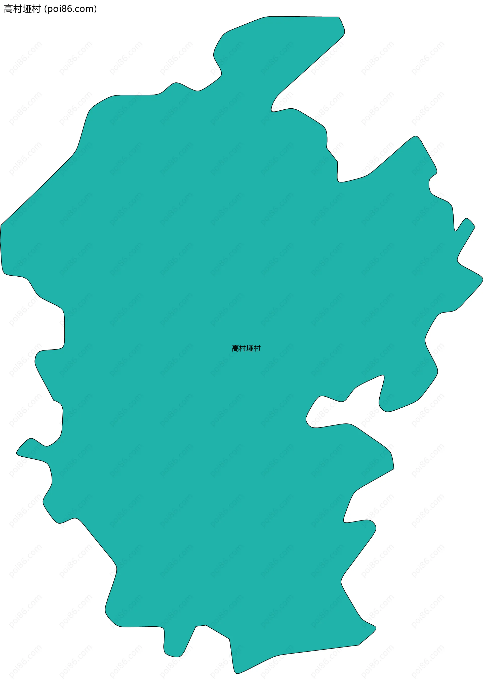 高村垭村边界地图