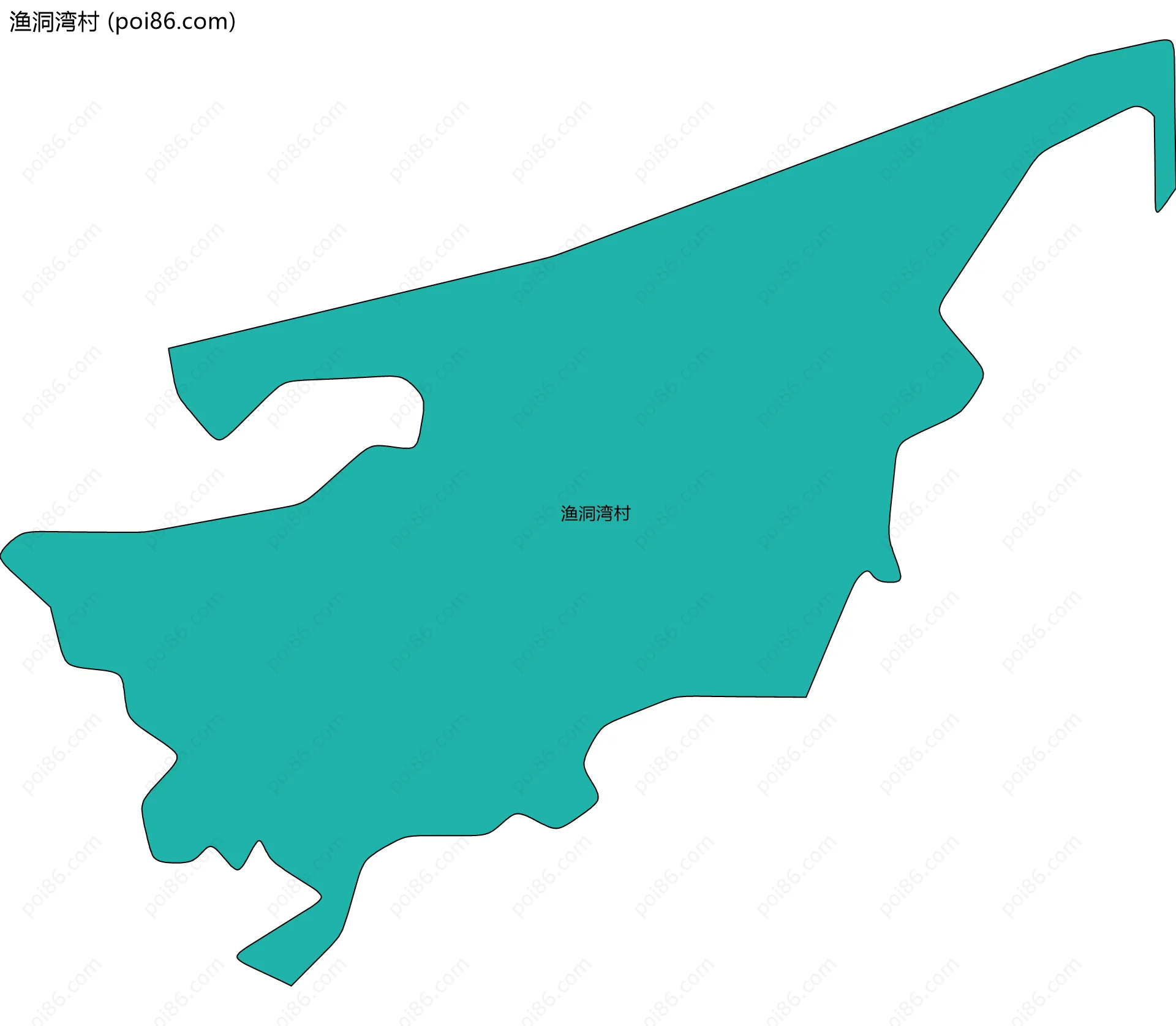 渔洞湾村边界地图