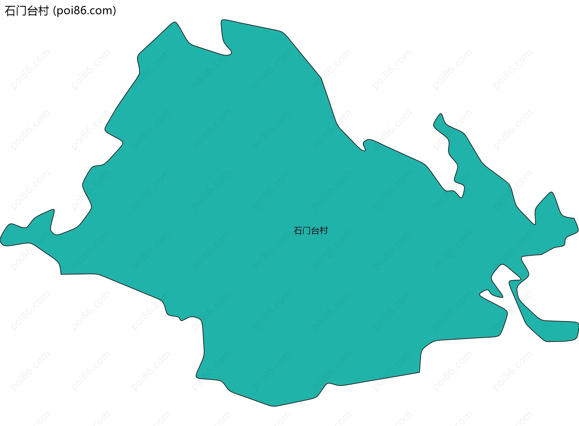 石门台村边界地图