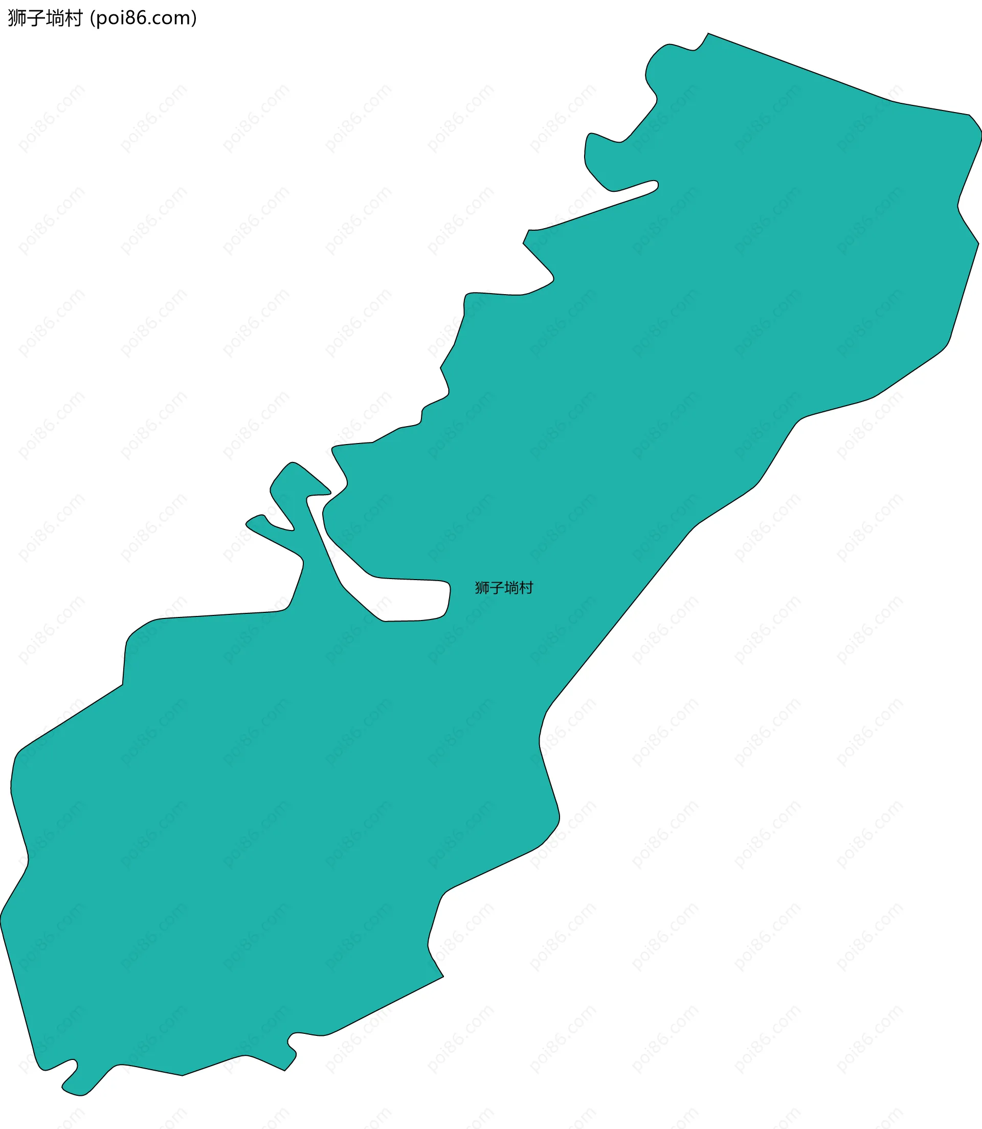 狮子埫村边界地图