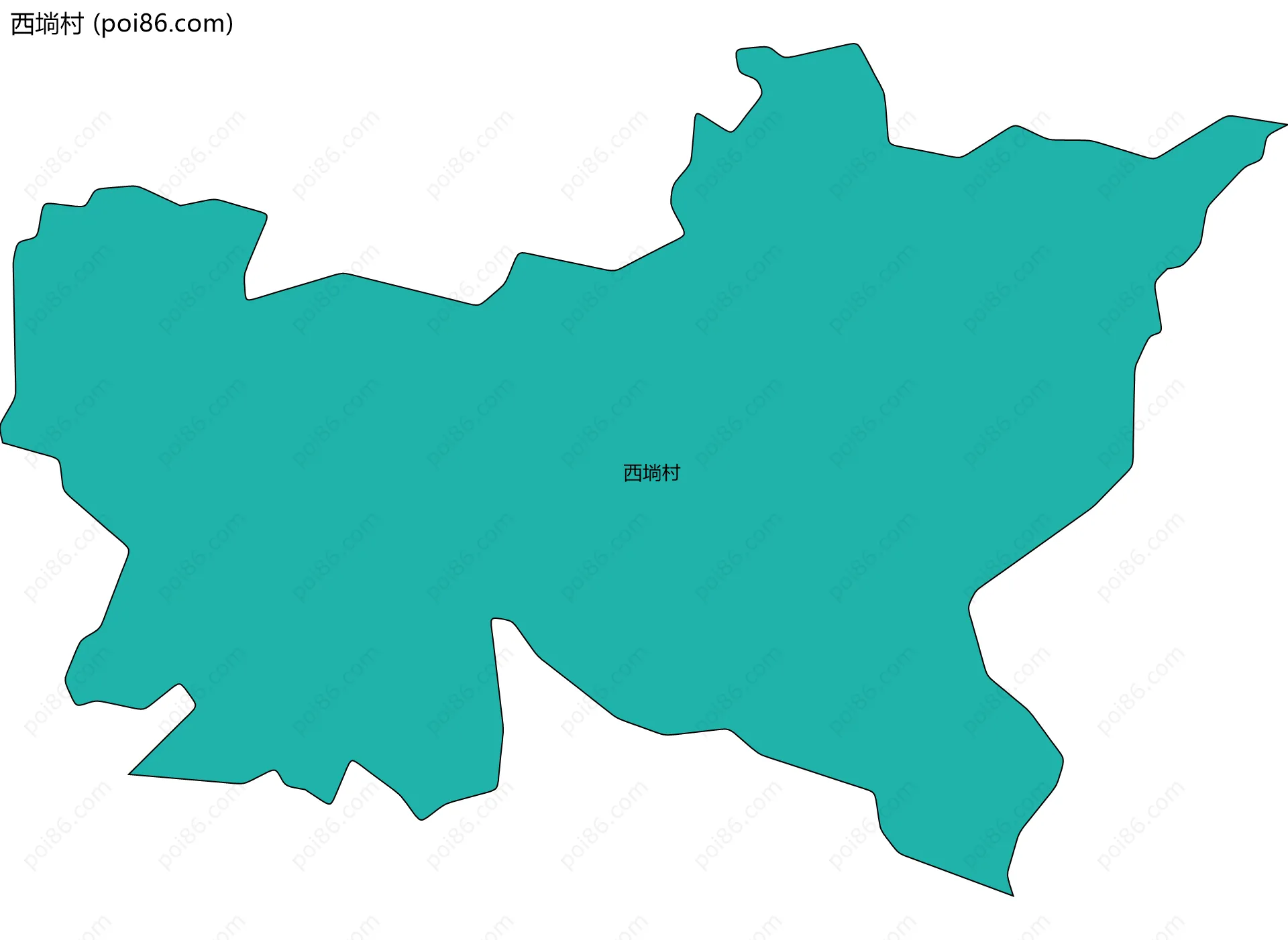 西埫村边界地图