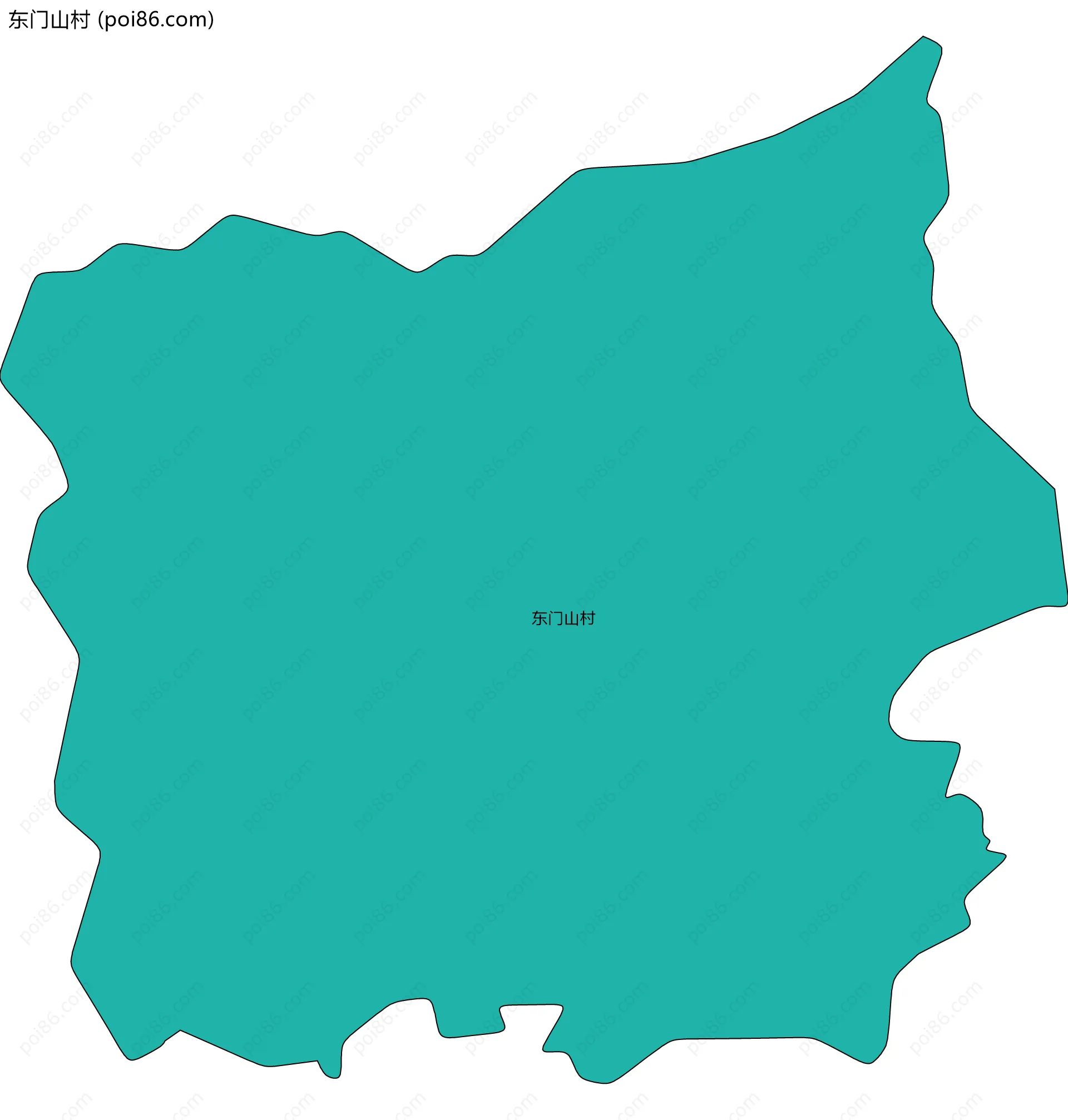 东门山村边界地图