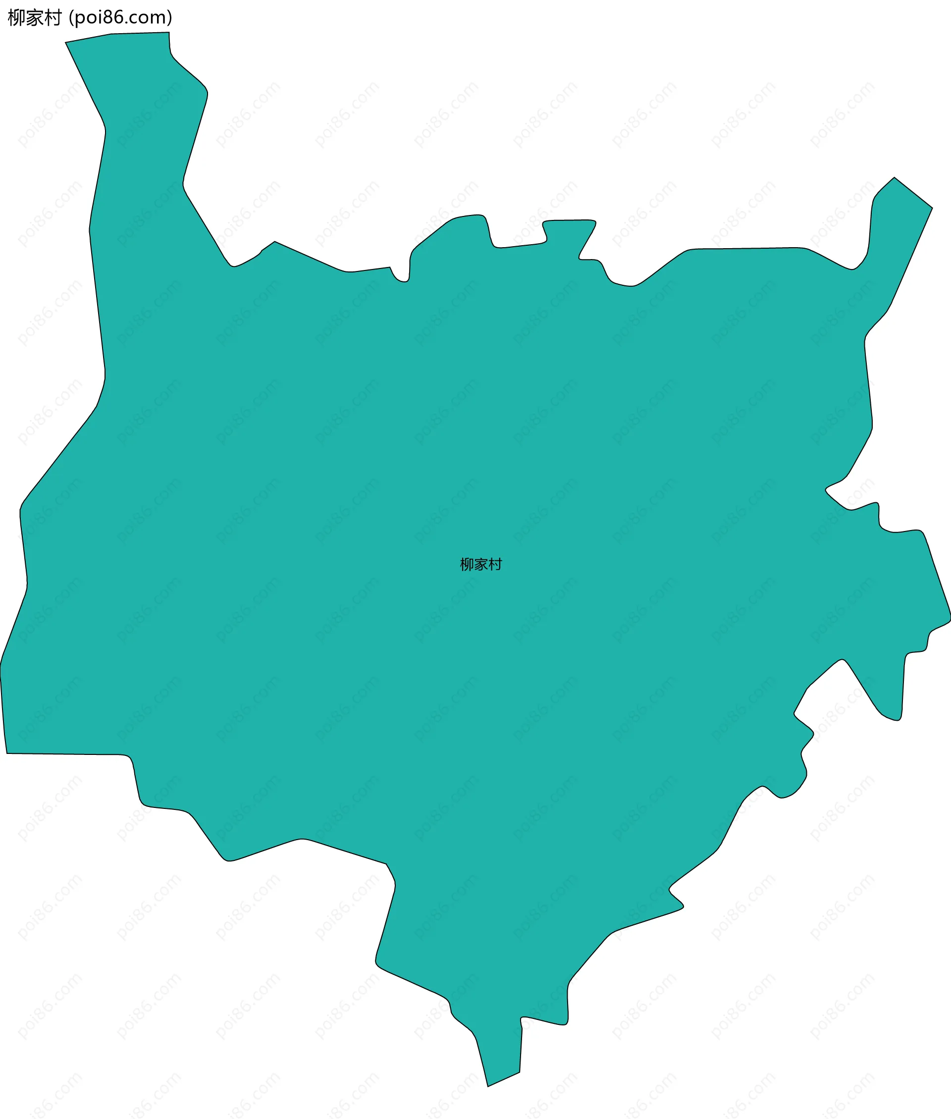 柳家村边界地图