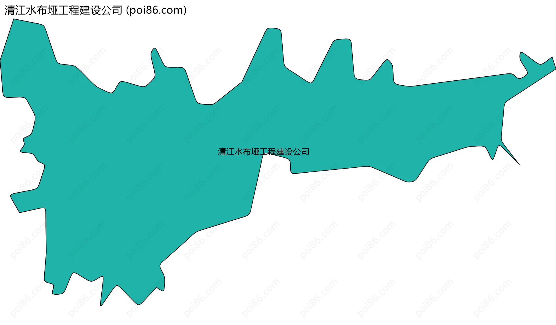 清江水布垭工程建设公司边界地图
