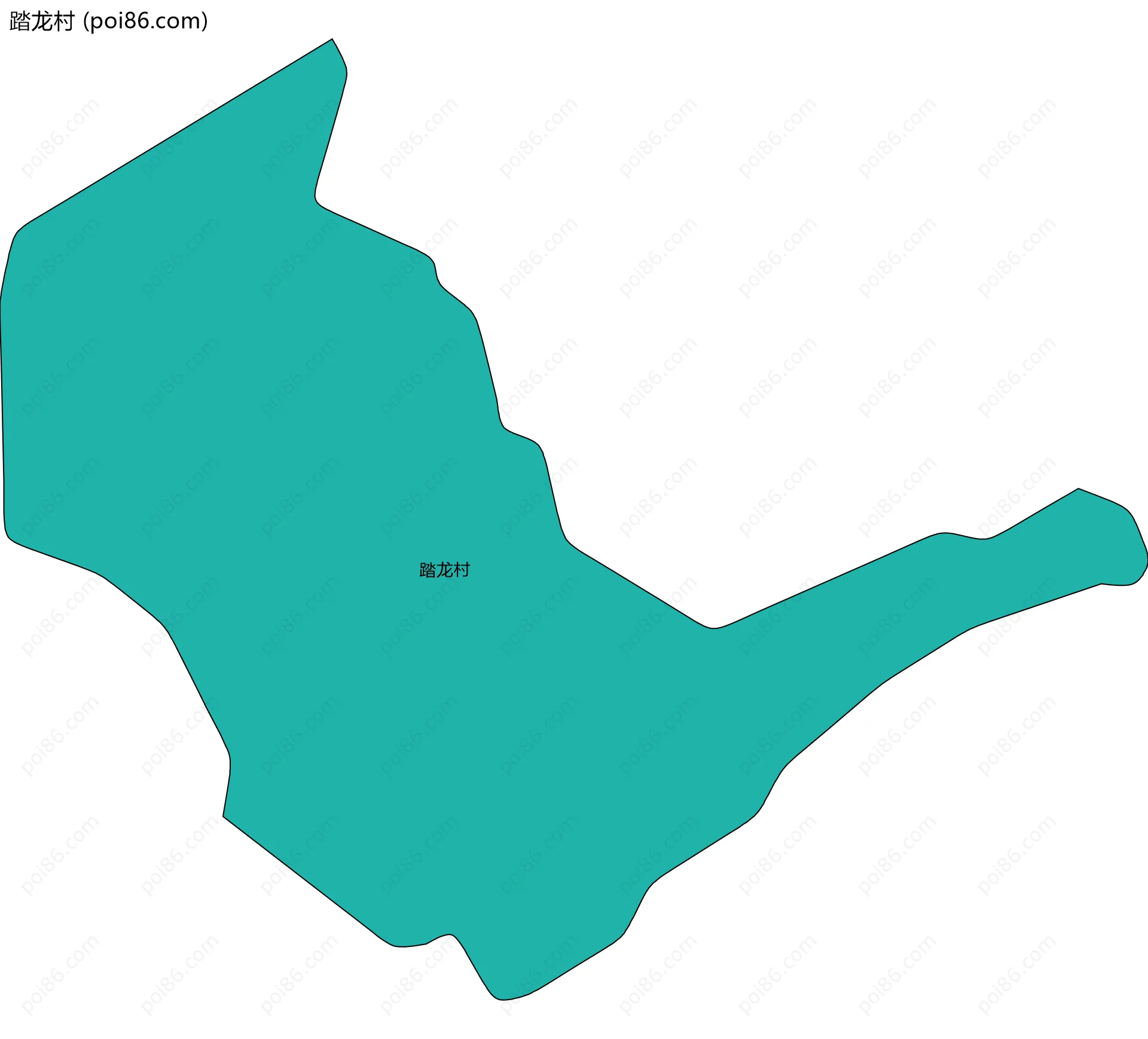 踏龙村边界地图