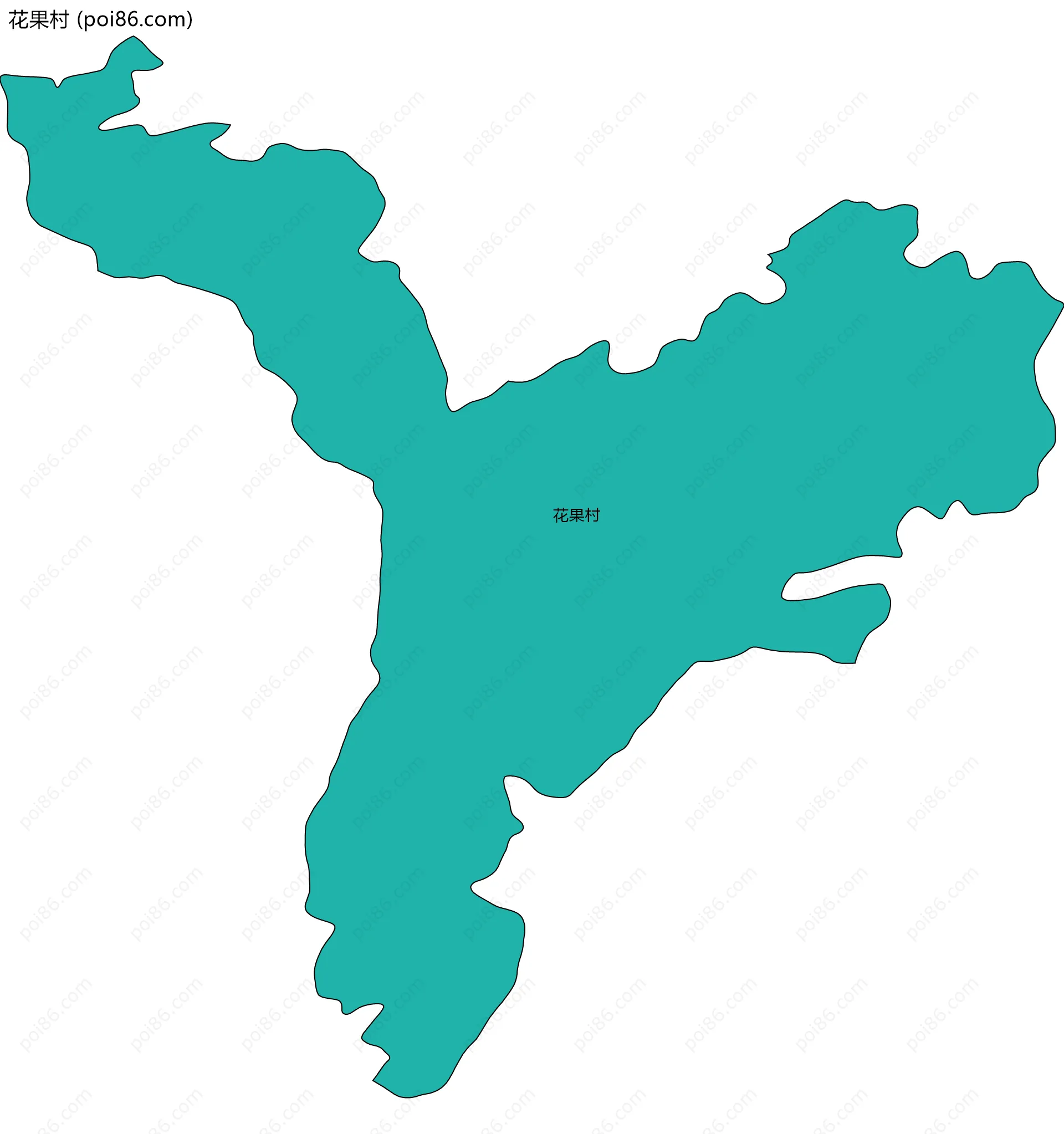 花果村边界地图