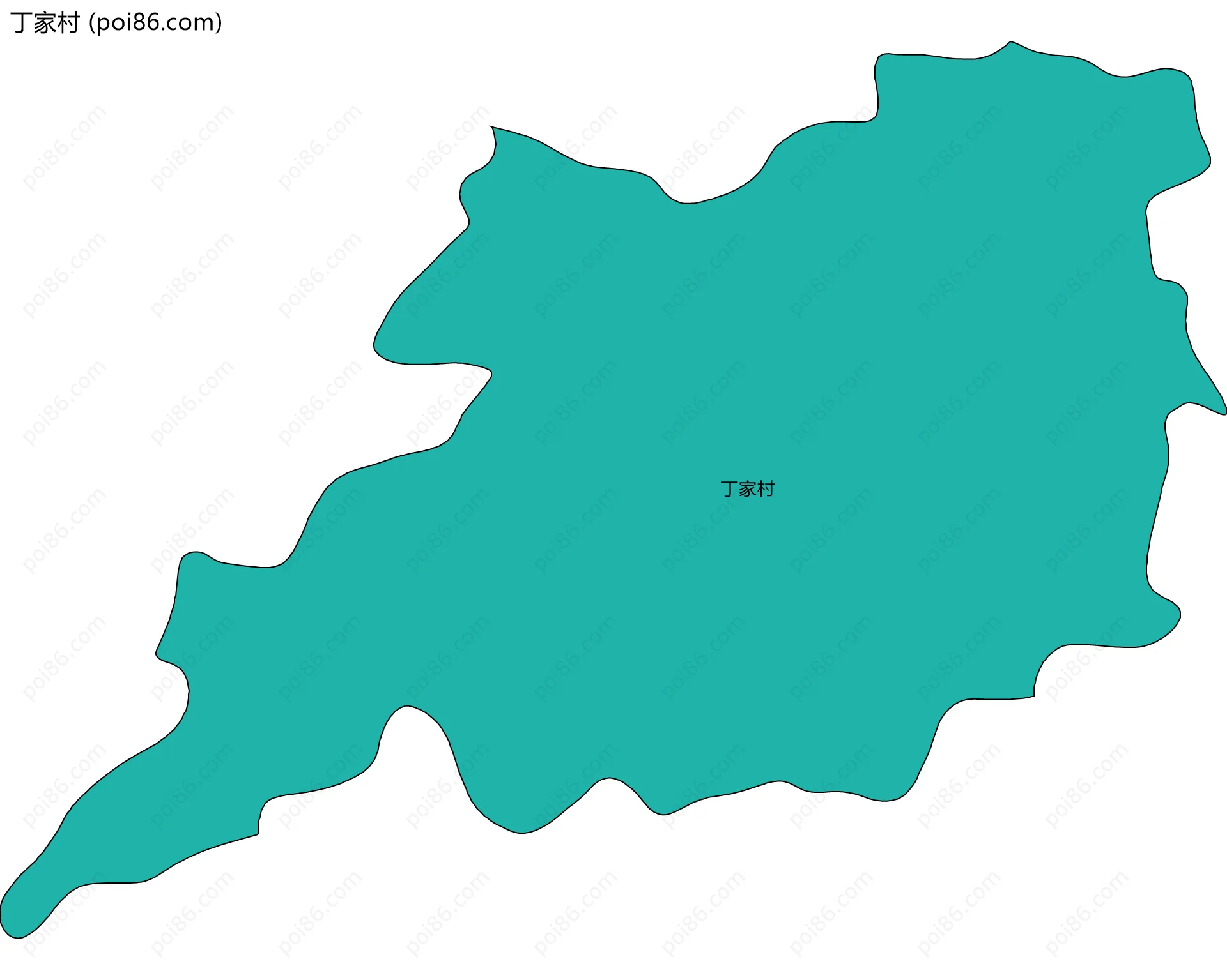 丁家村边界地图