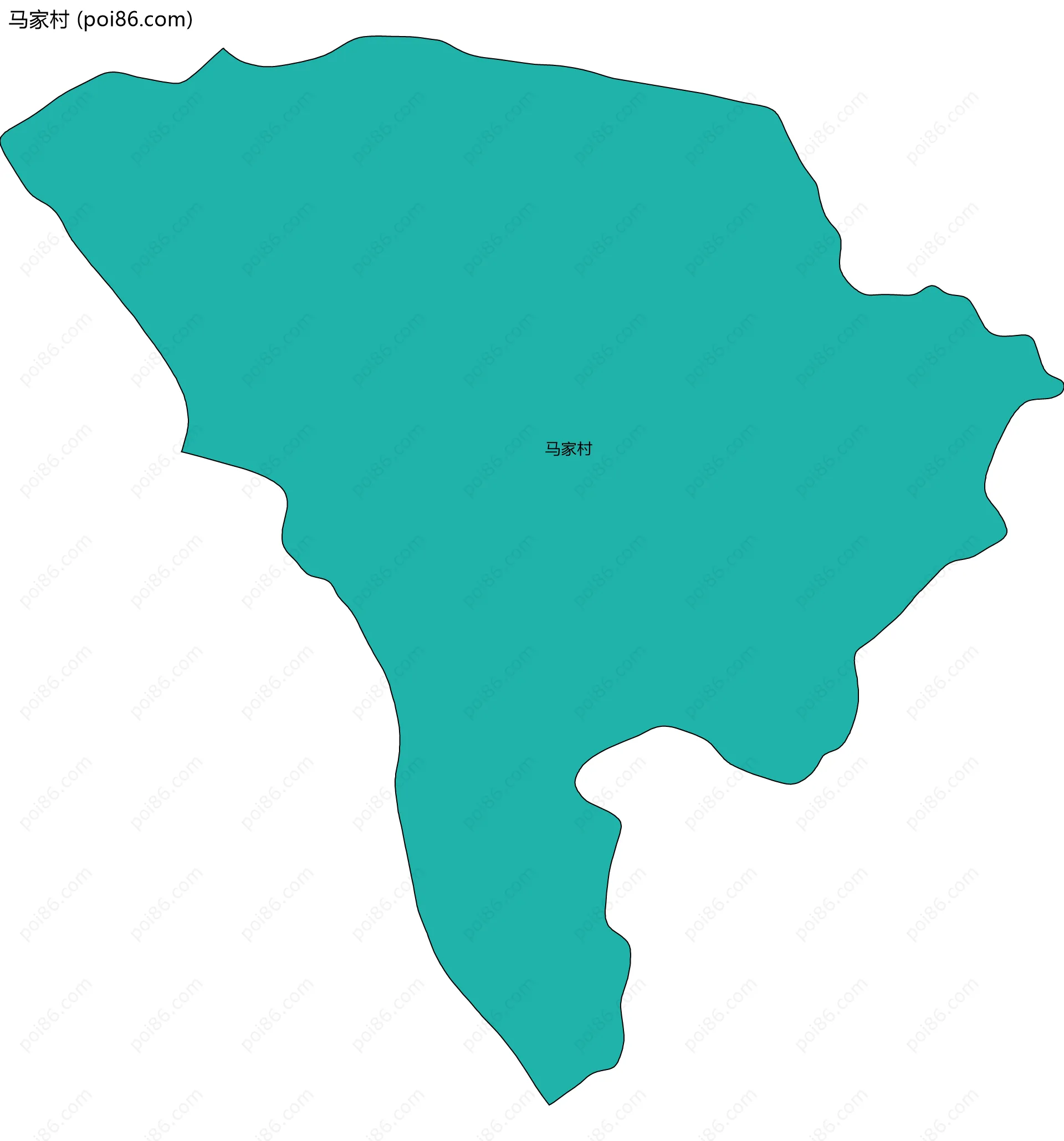 马家村边界地图