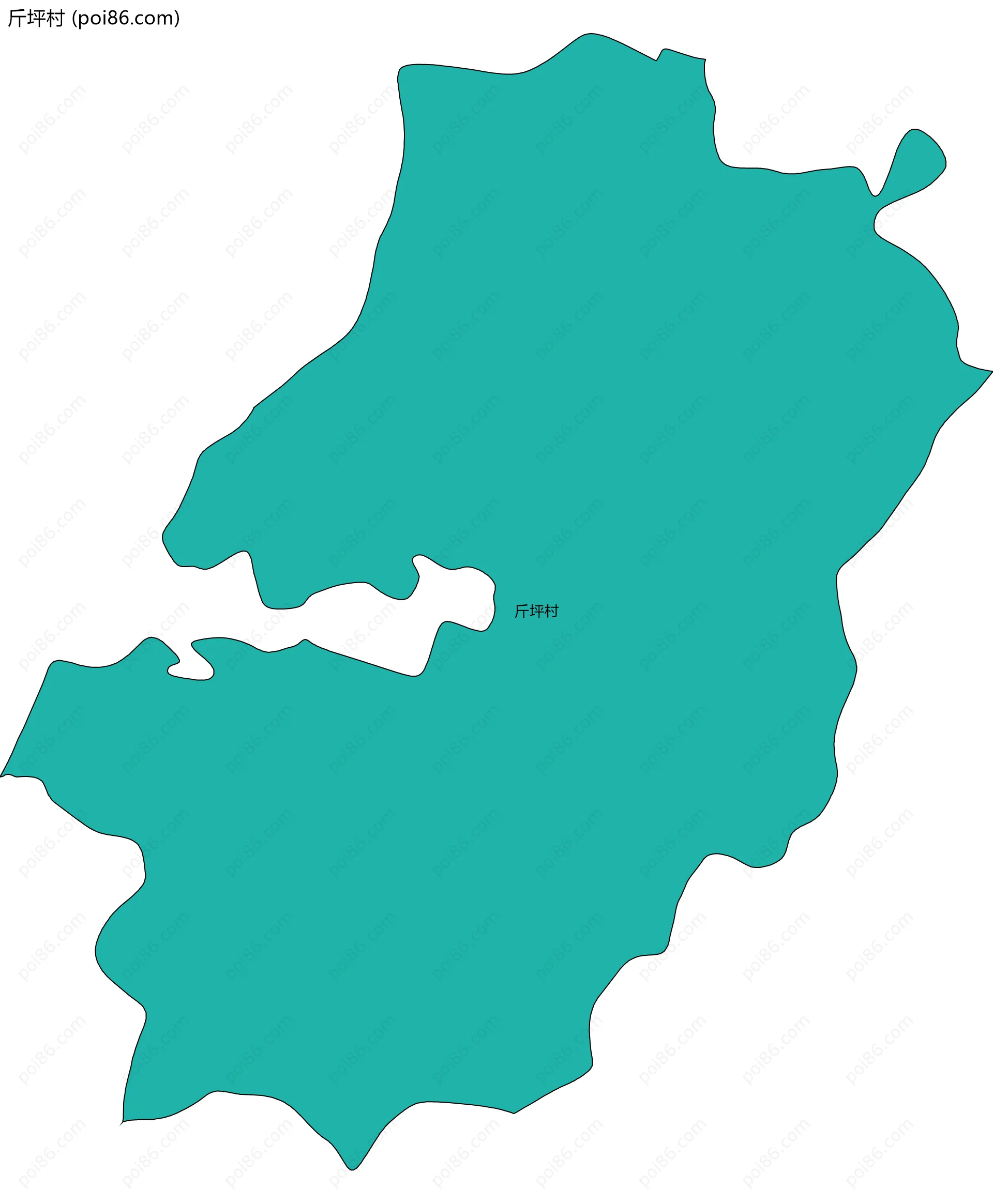 斤坪村边界地图