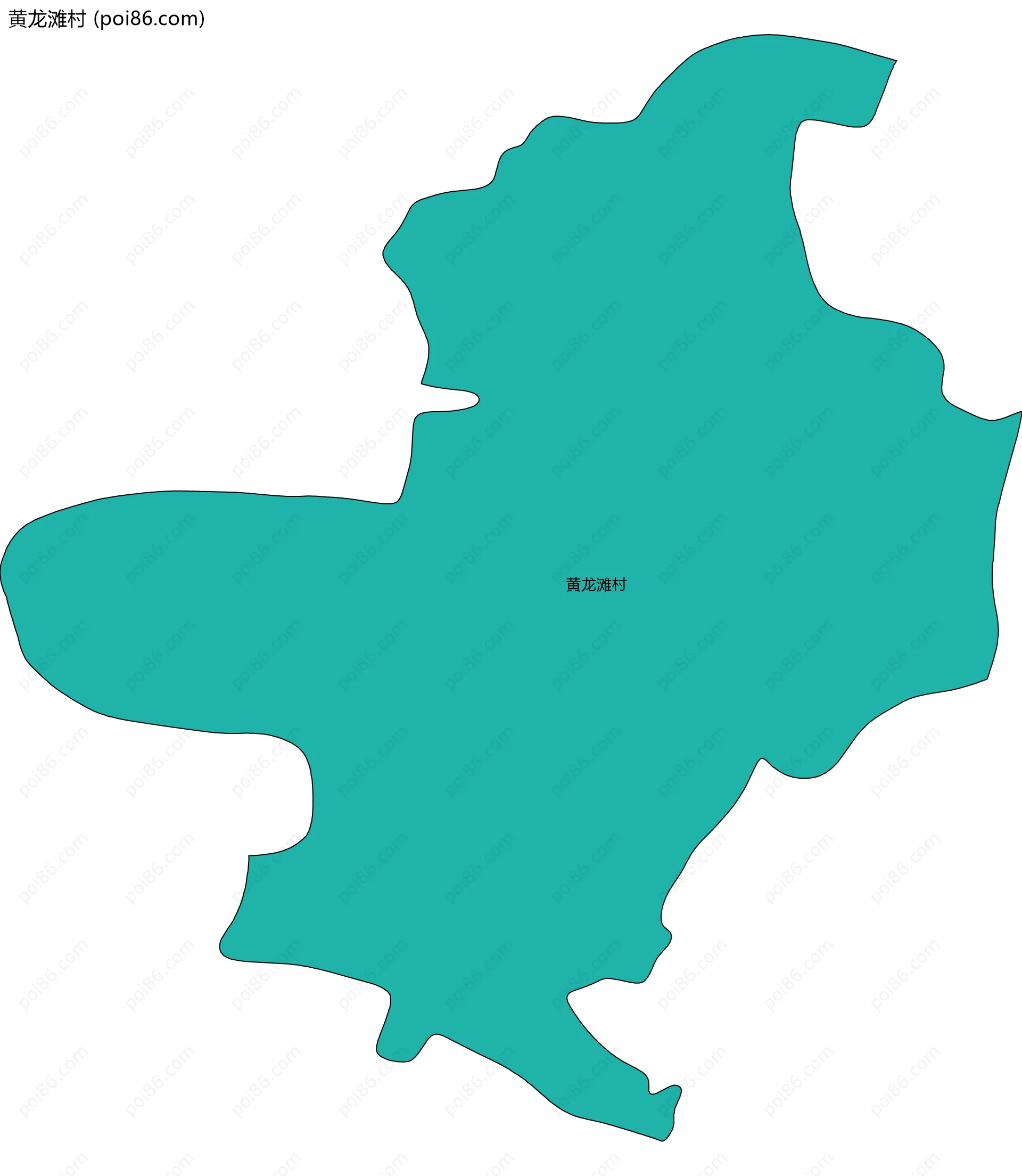 黄龙滩村边界地图