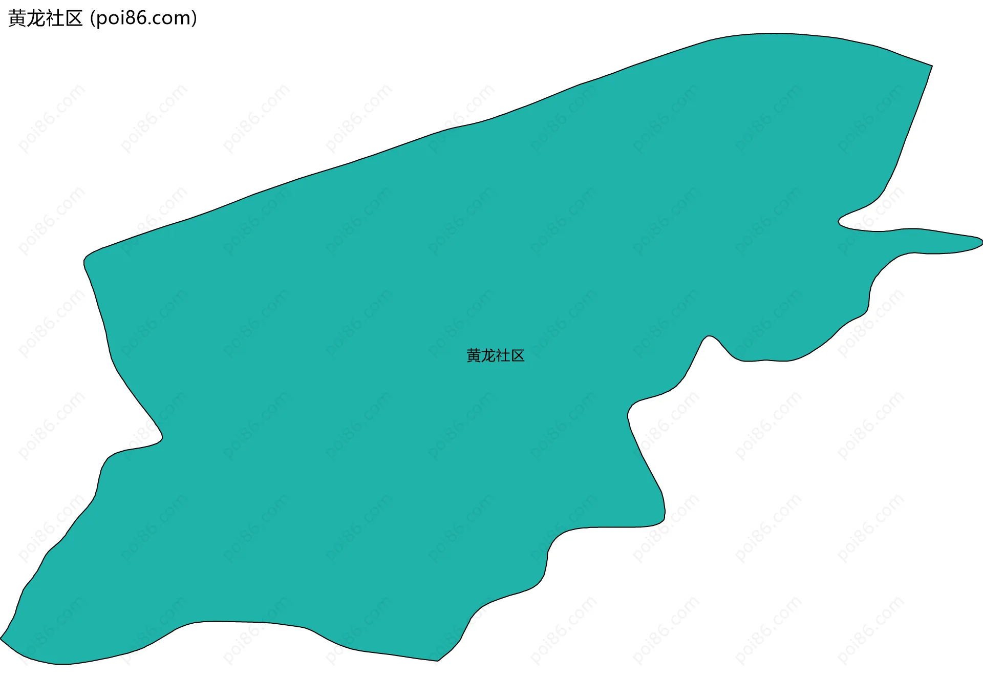 黄龙社区边界地图