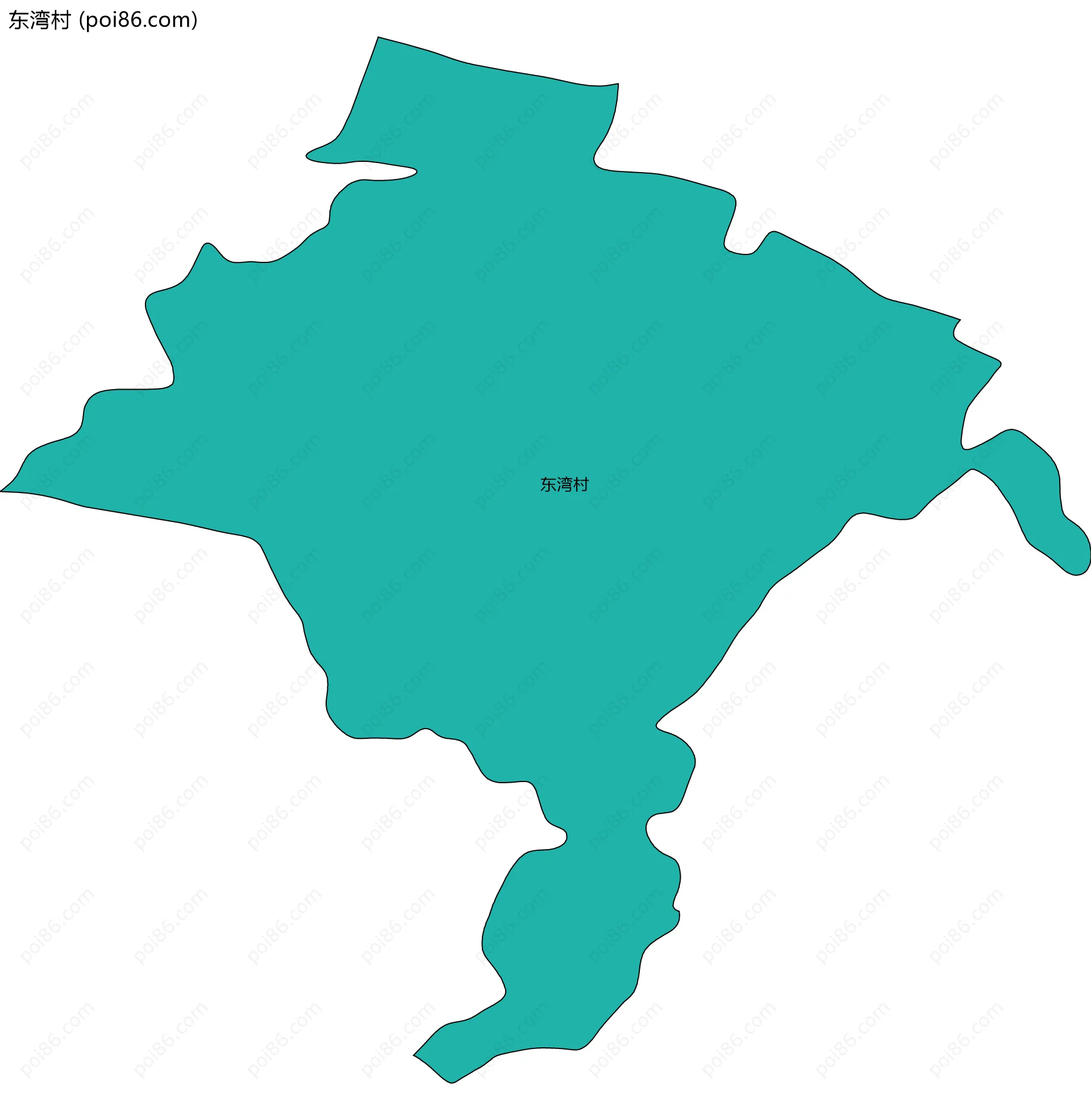 东湾村边界地图