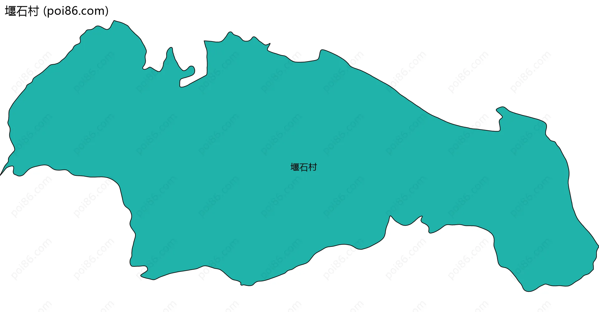 堰石村边界地图