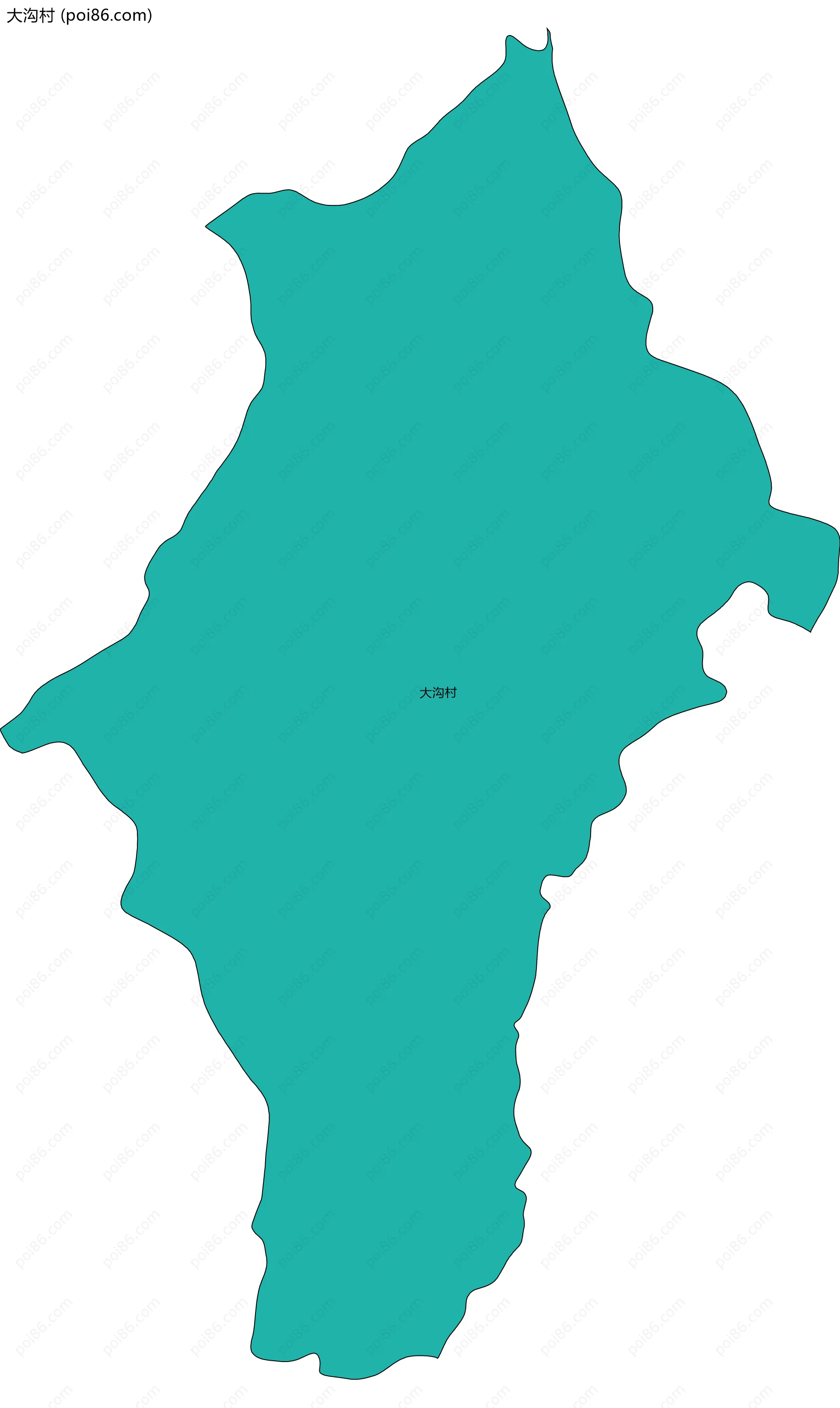 大沟村边界地图