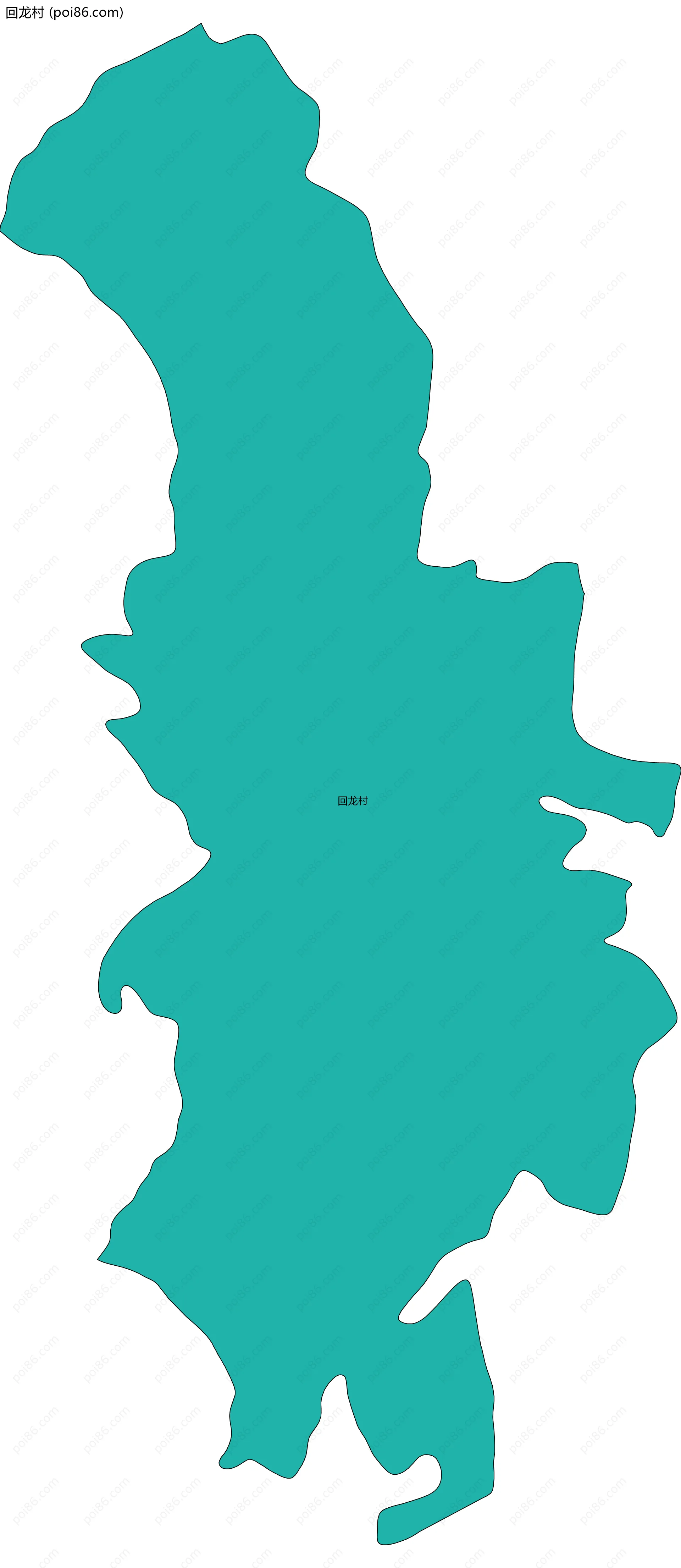 回龙村边界地图