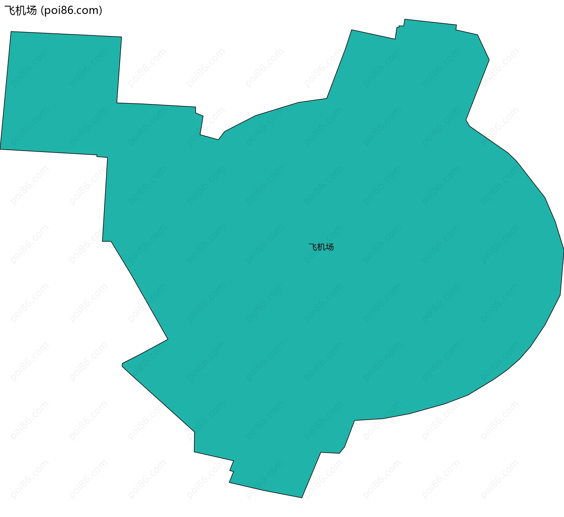 飞机场边界地图