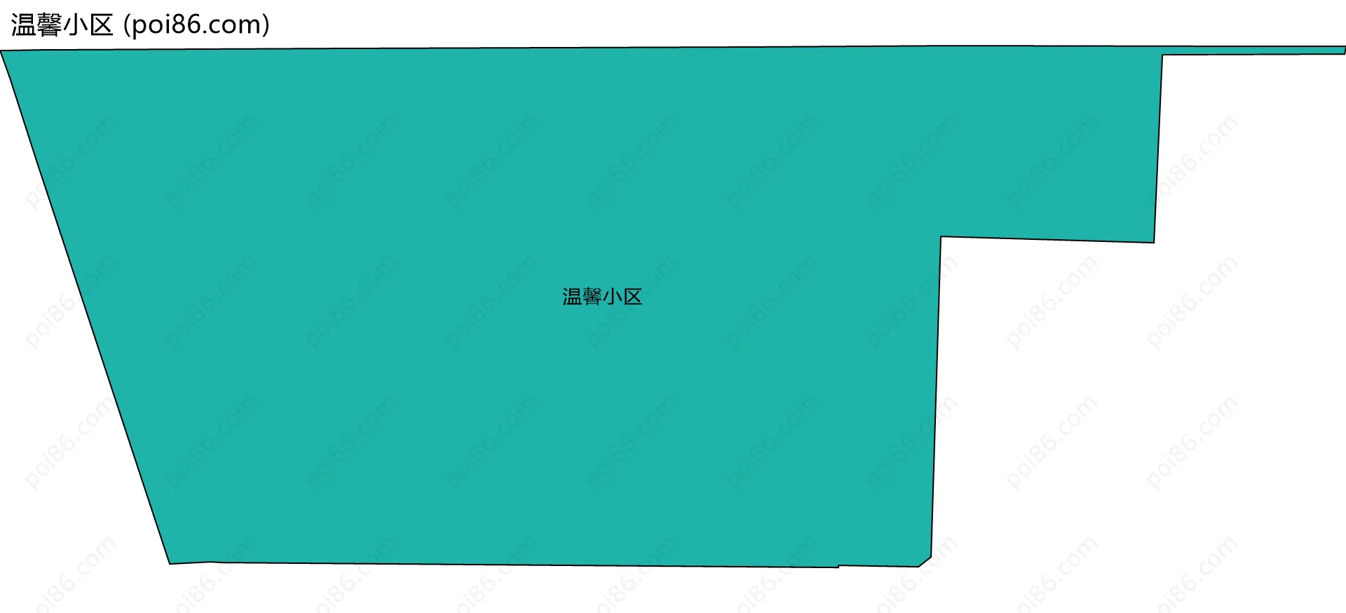 温馨小区边界地图