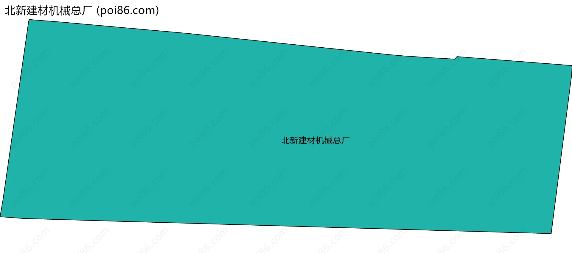 北新建材机械总厂边界地图