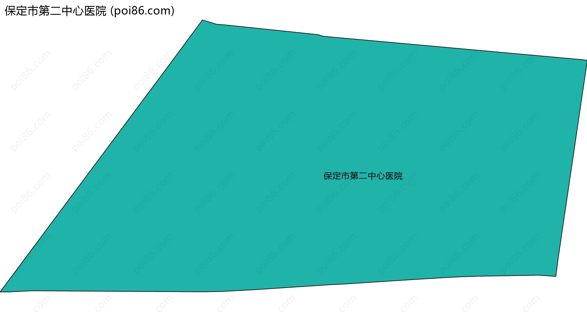 保定市第二中心医院边界地图