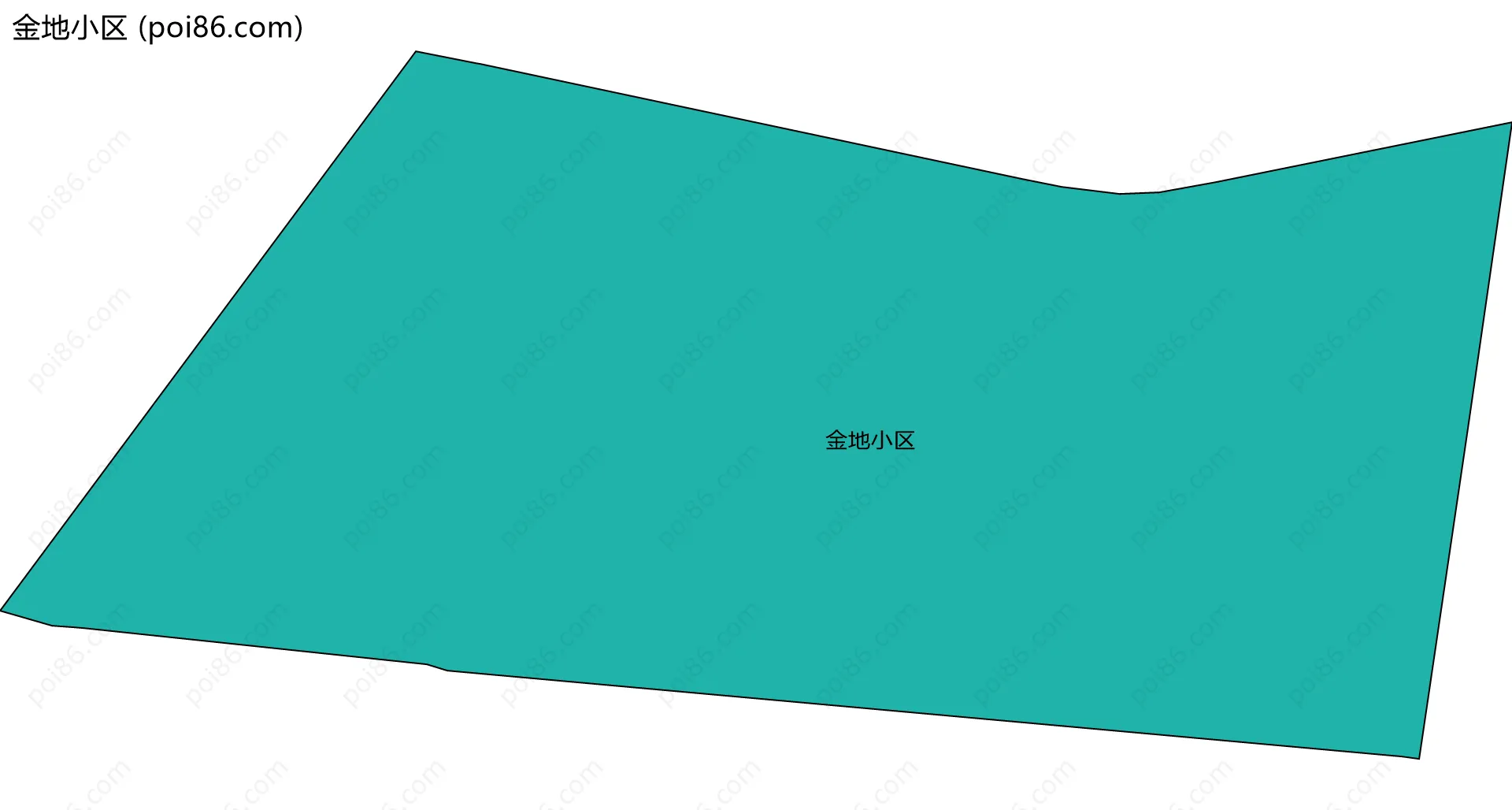 金地小区边界地图