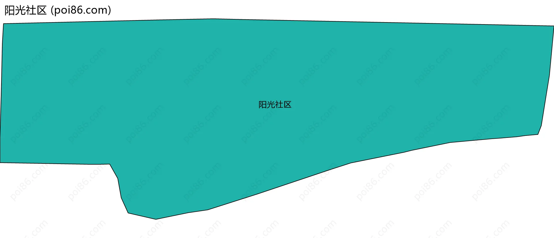 阳光社区边界地图