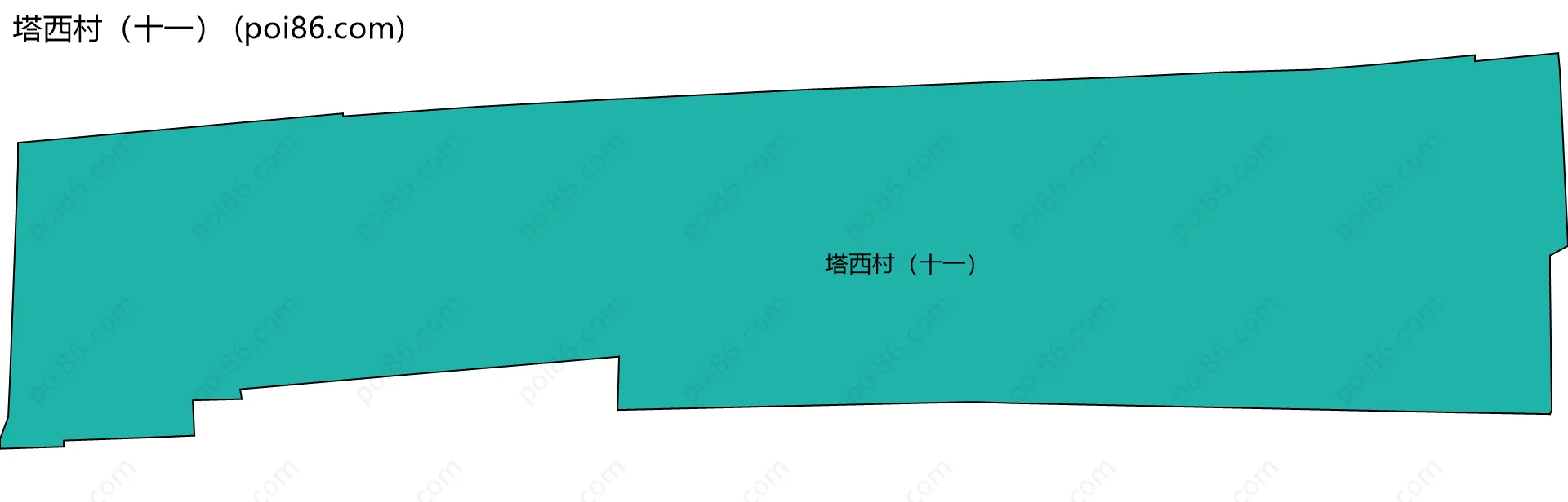 塔西村（十一）边界地图