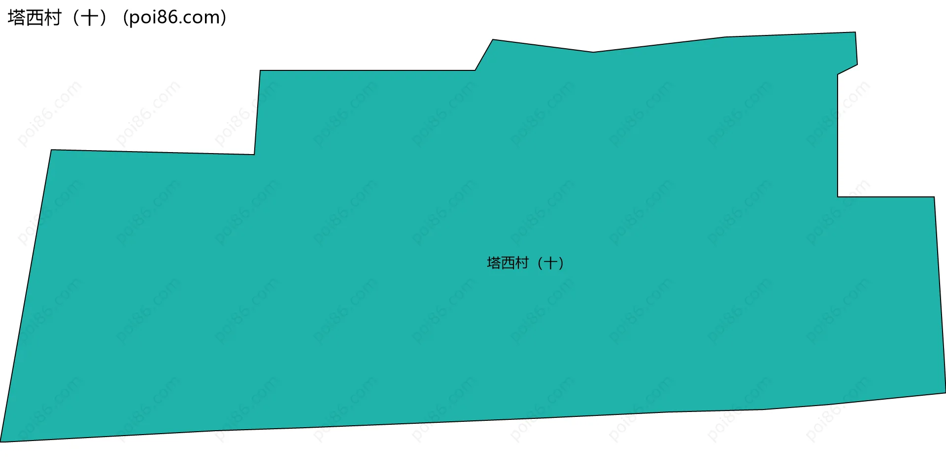 塔西村（十）边界地图