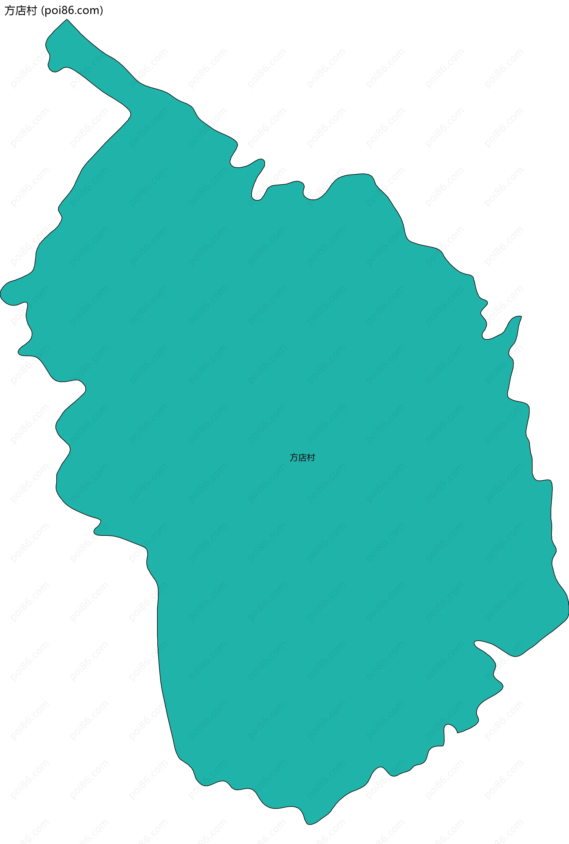 方店村边界地图