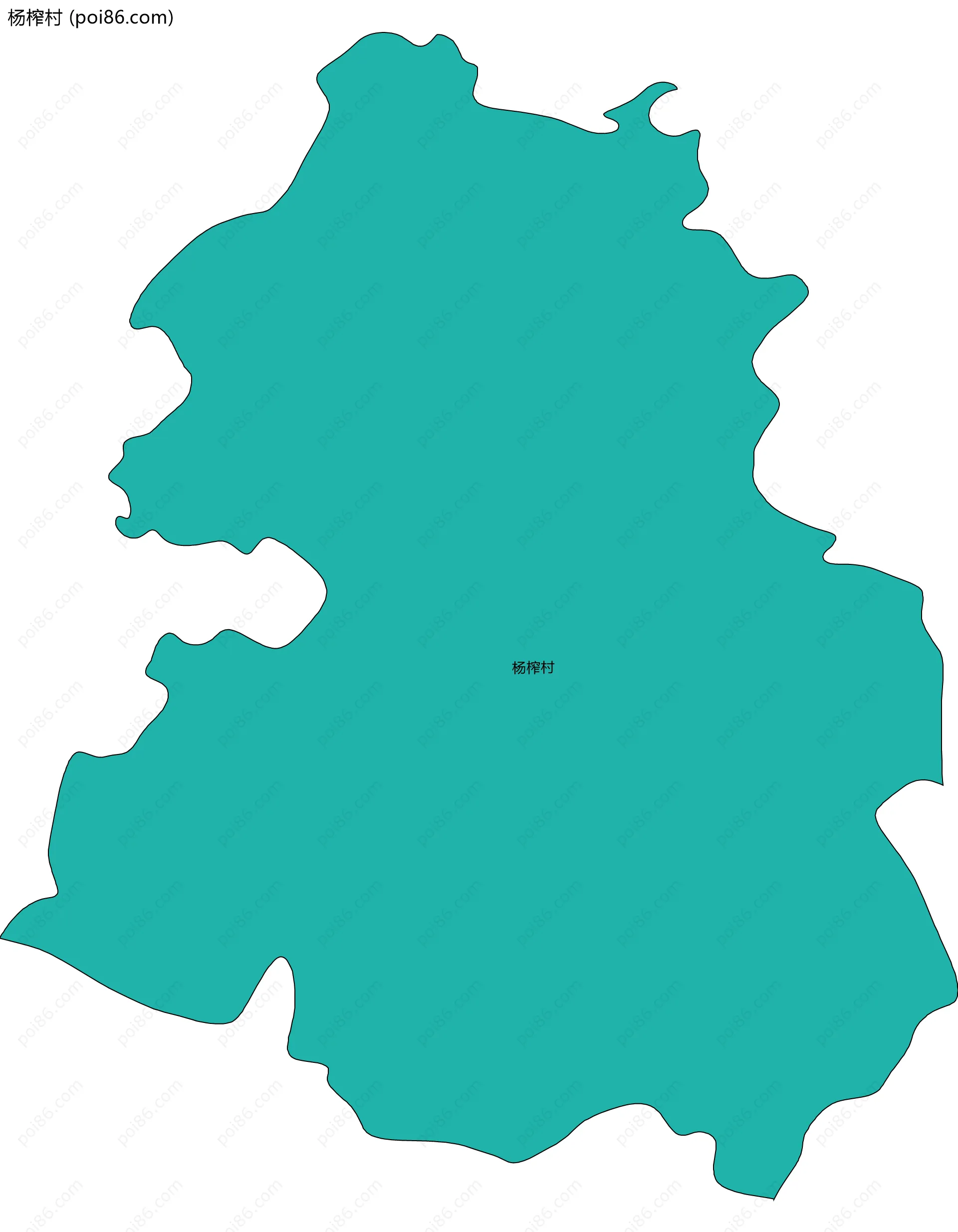 杨榨村边界地图