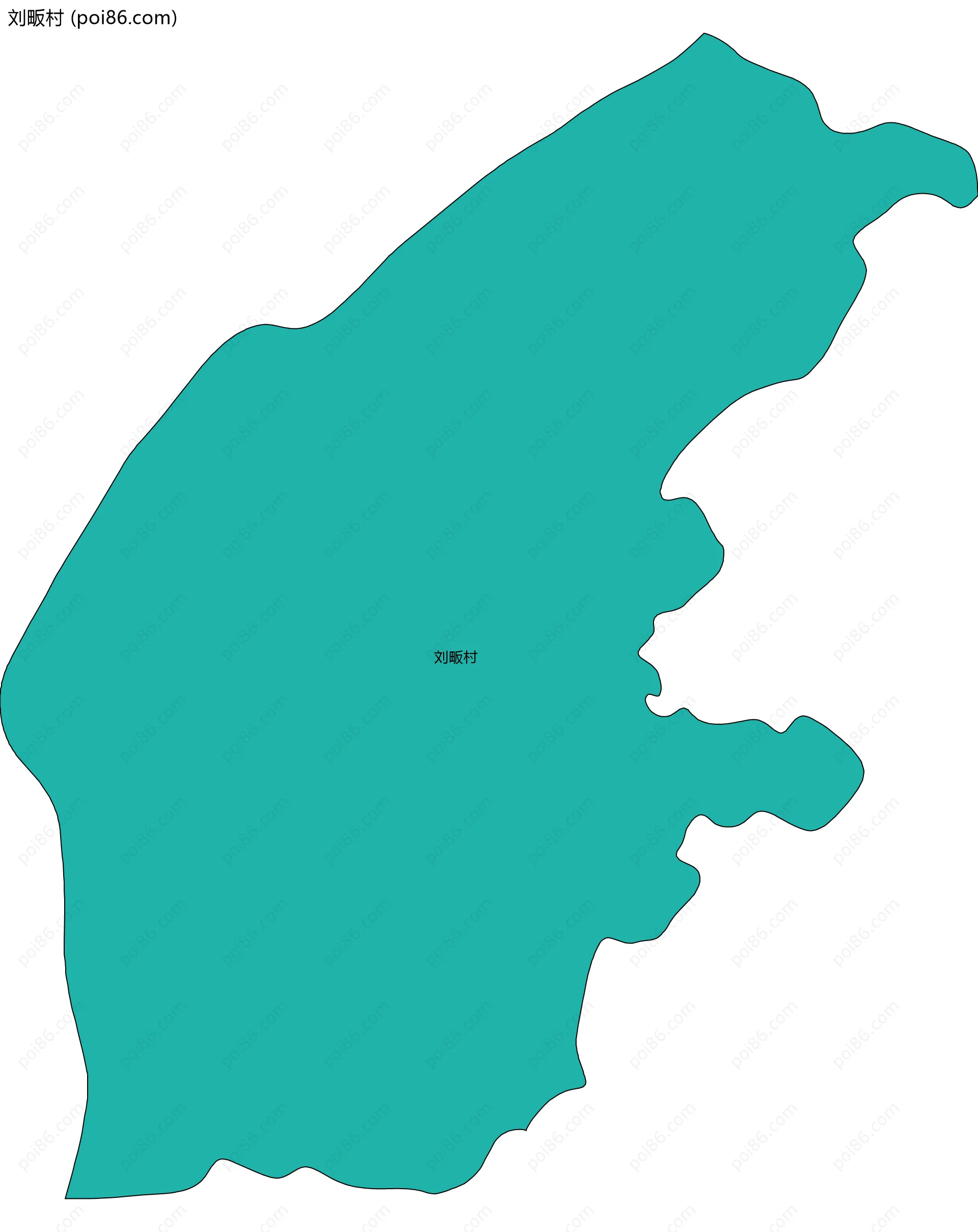 刘畈村边界地图