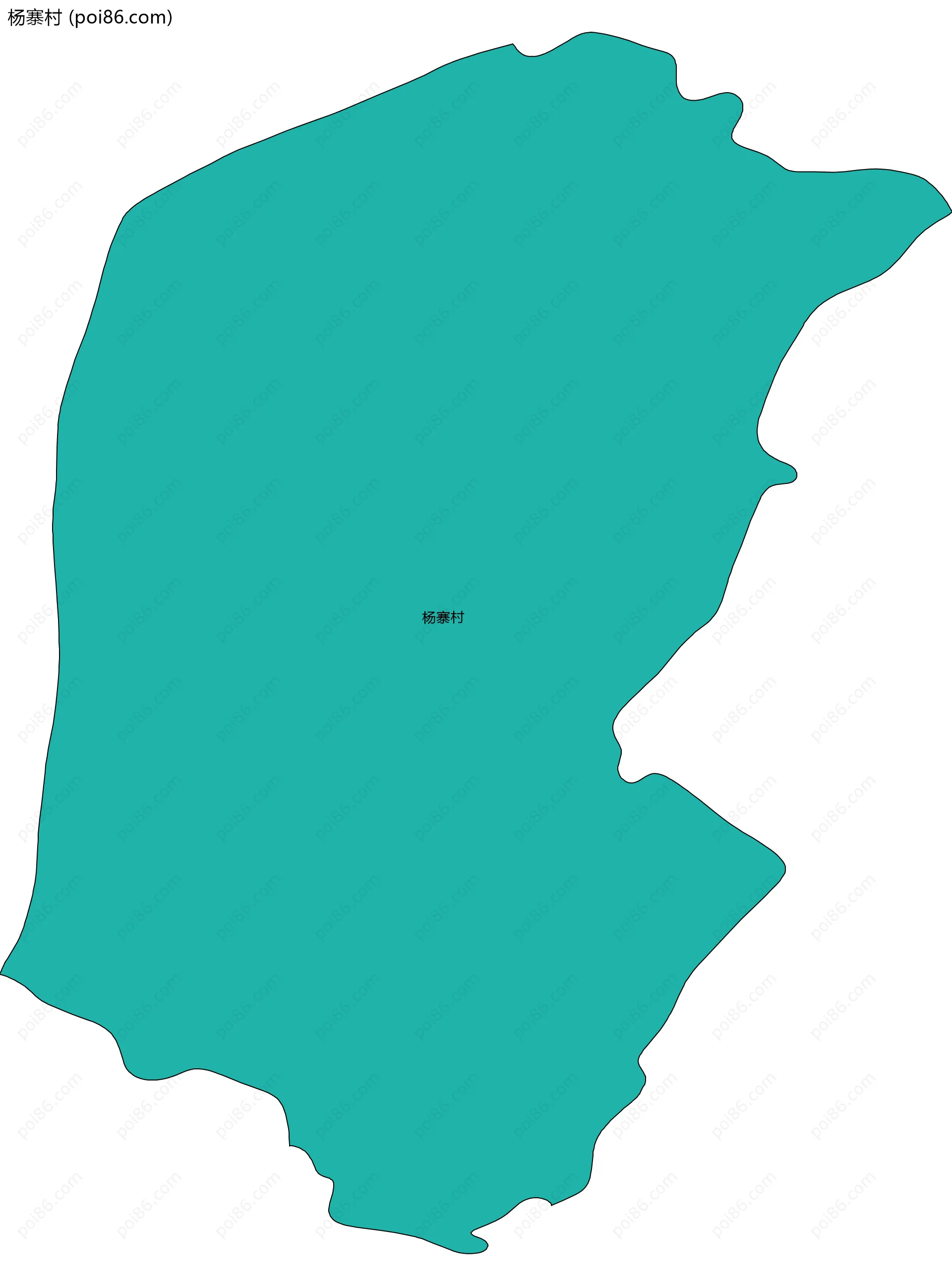 杨寨村边界地图