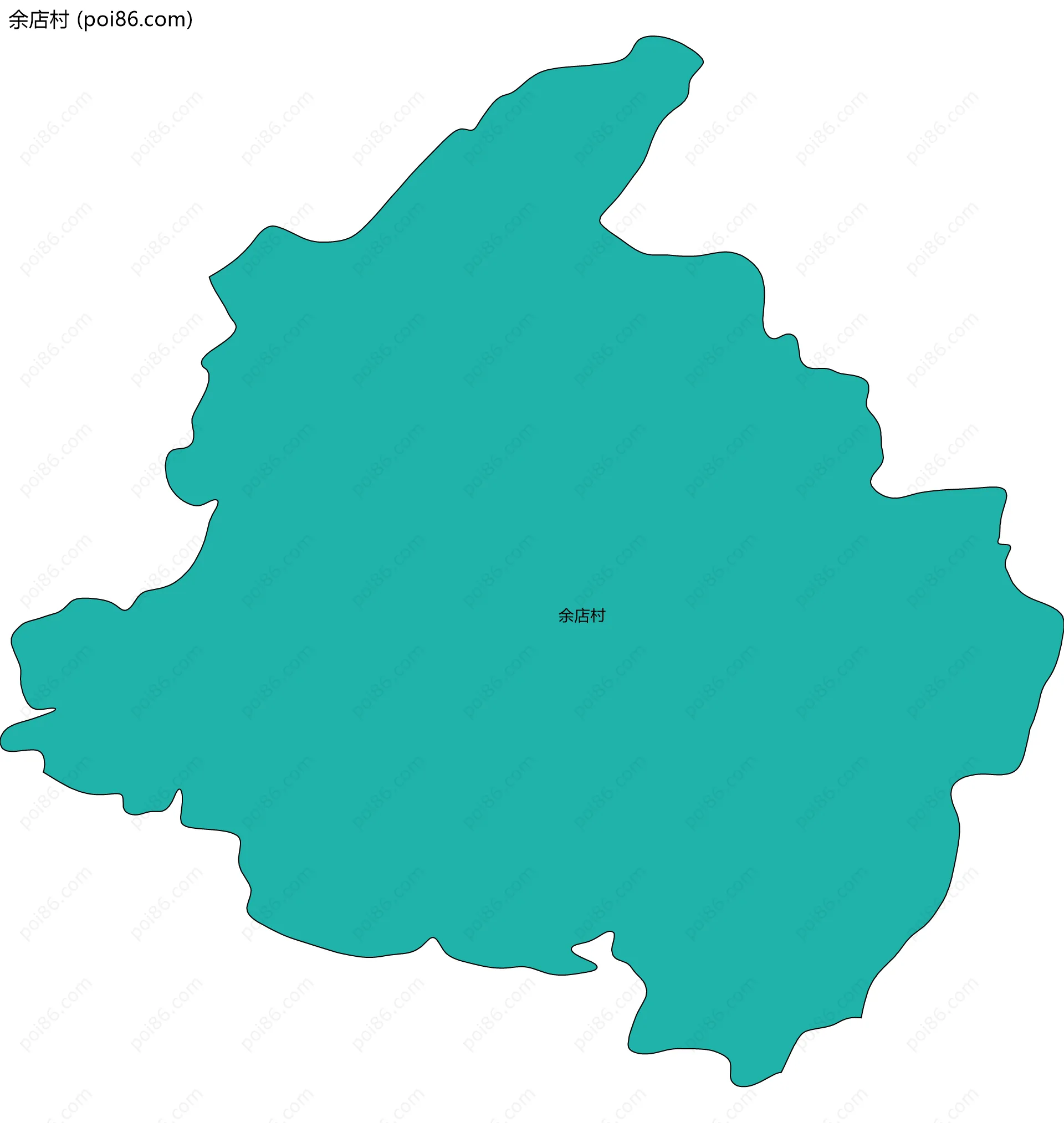 余店村边界地图