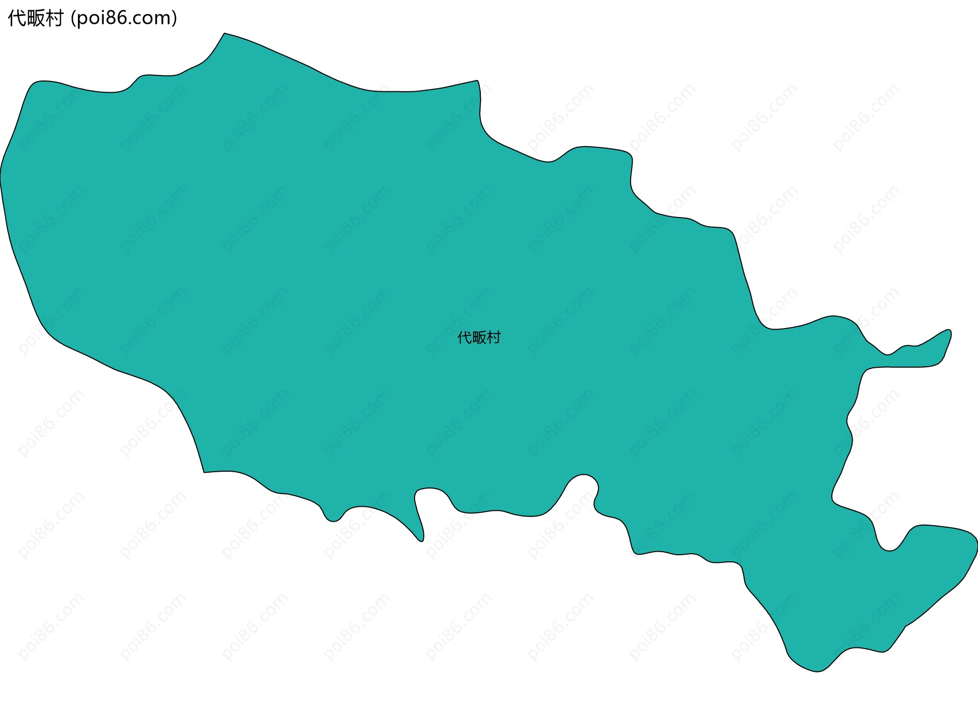 代畈村边界地图