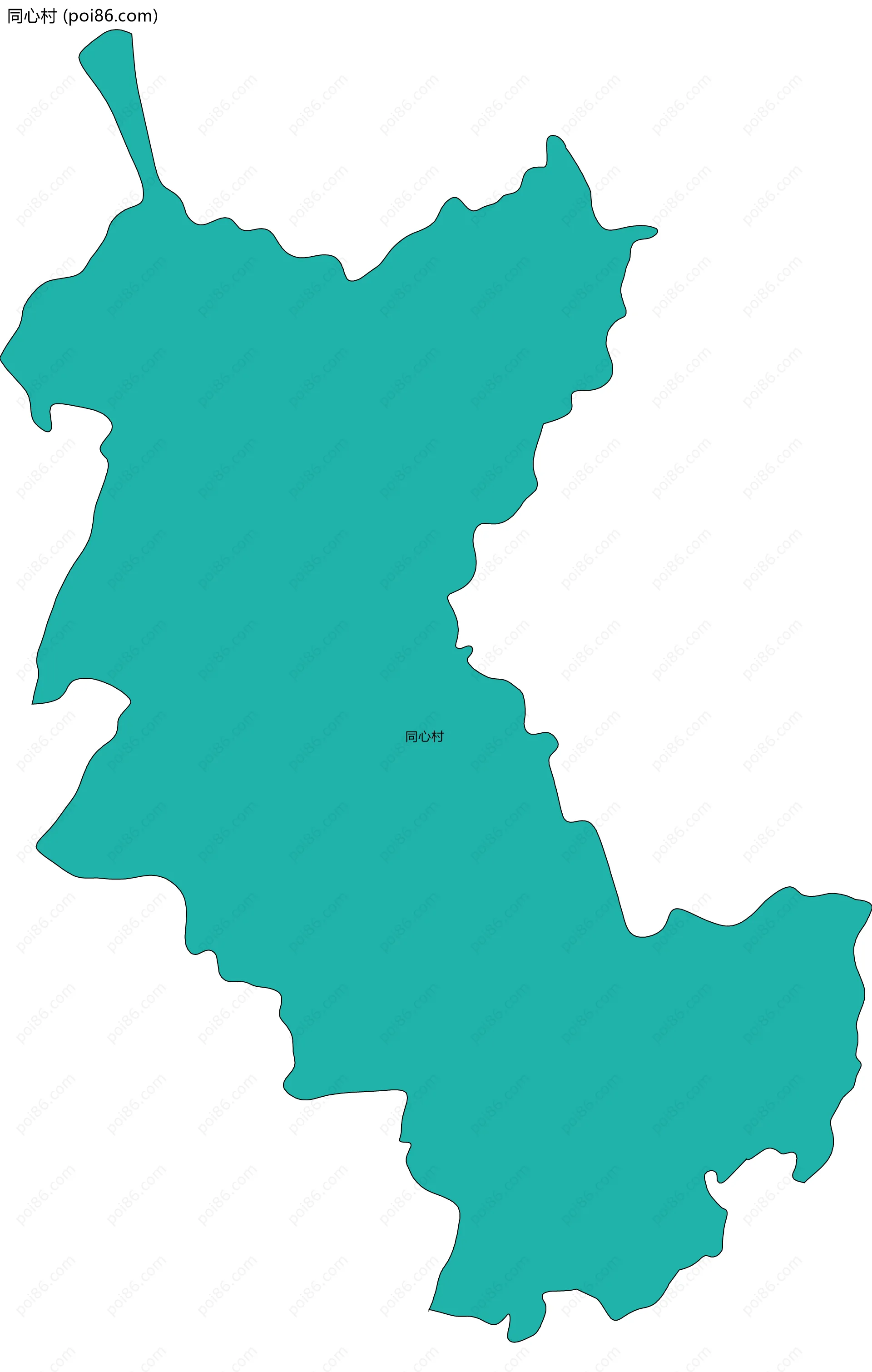 同心村边界地图