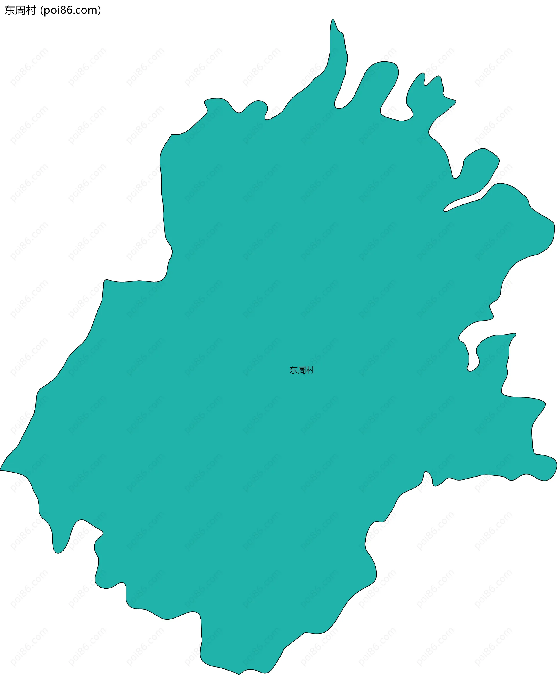 东周村边界地图