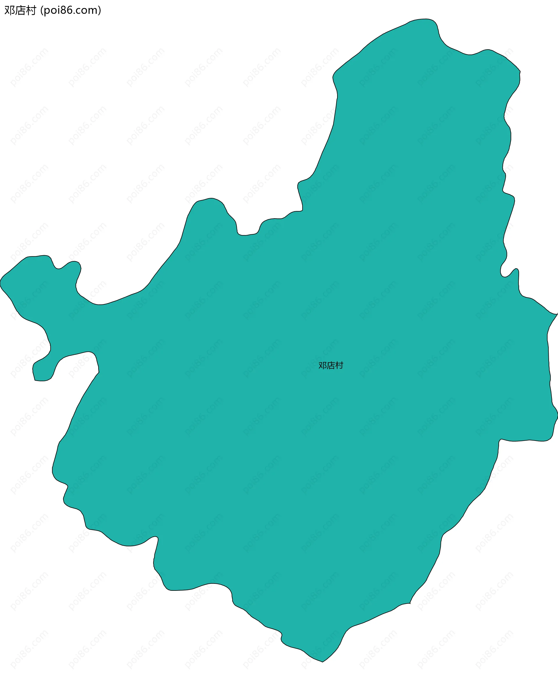 邓店村边界地图