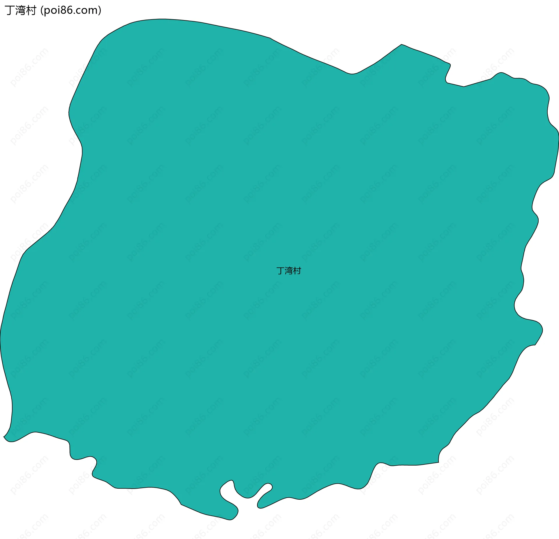 丁湾村边界地图