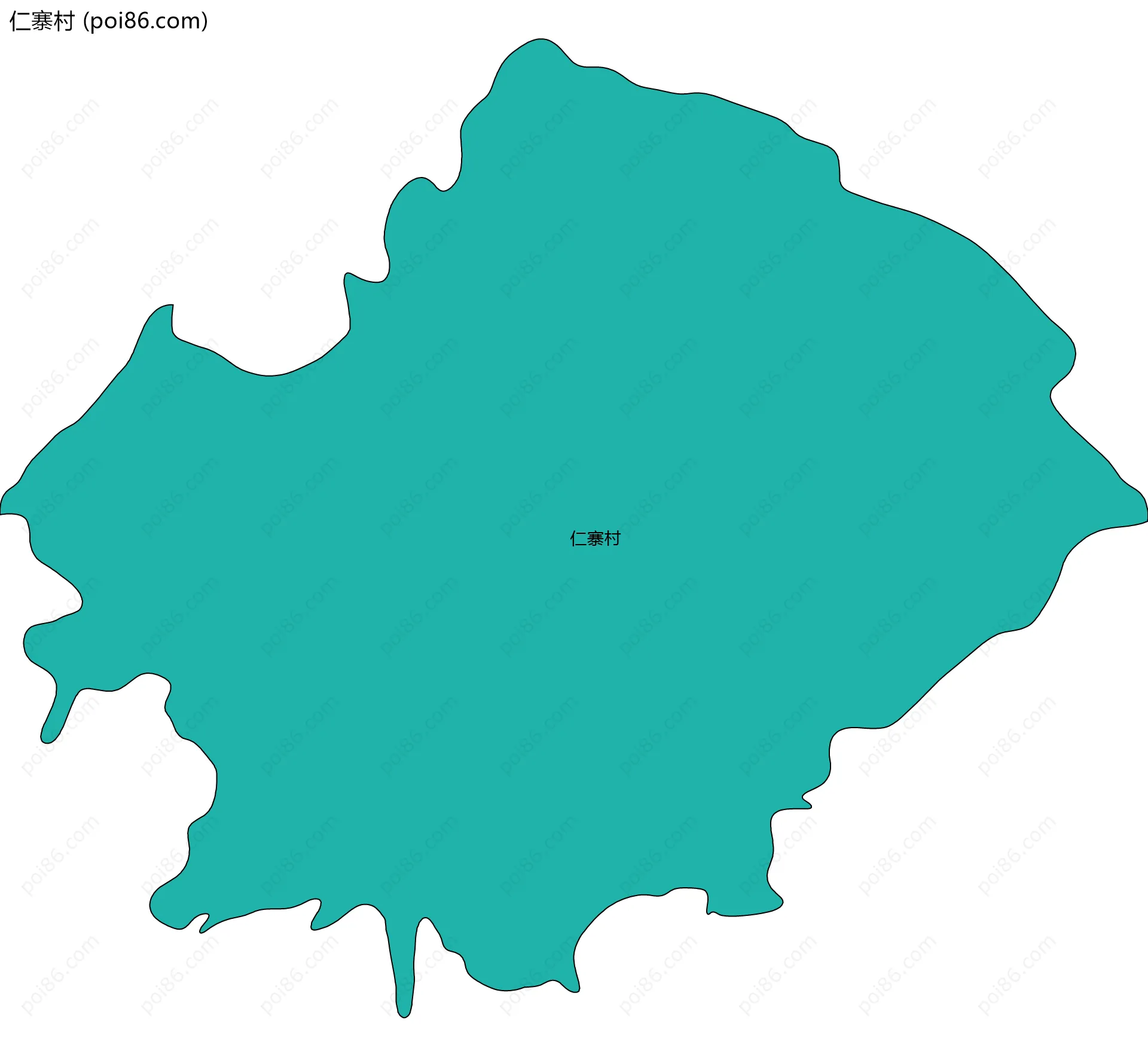 仁寨村边界地图