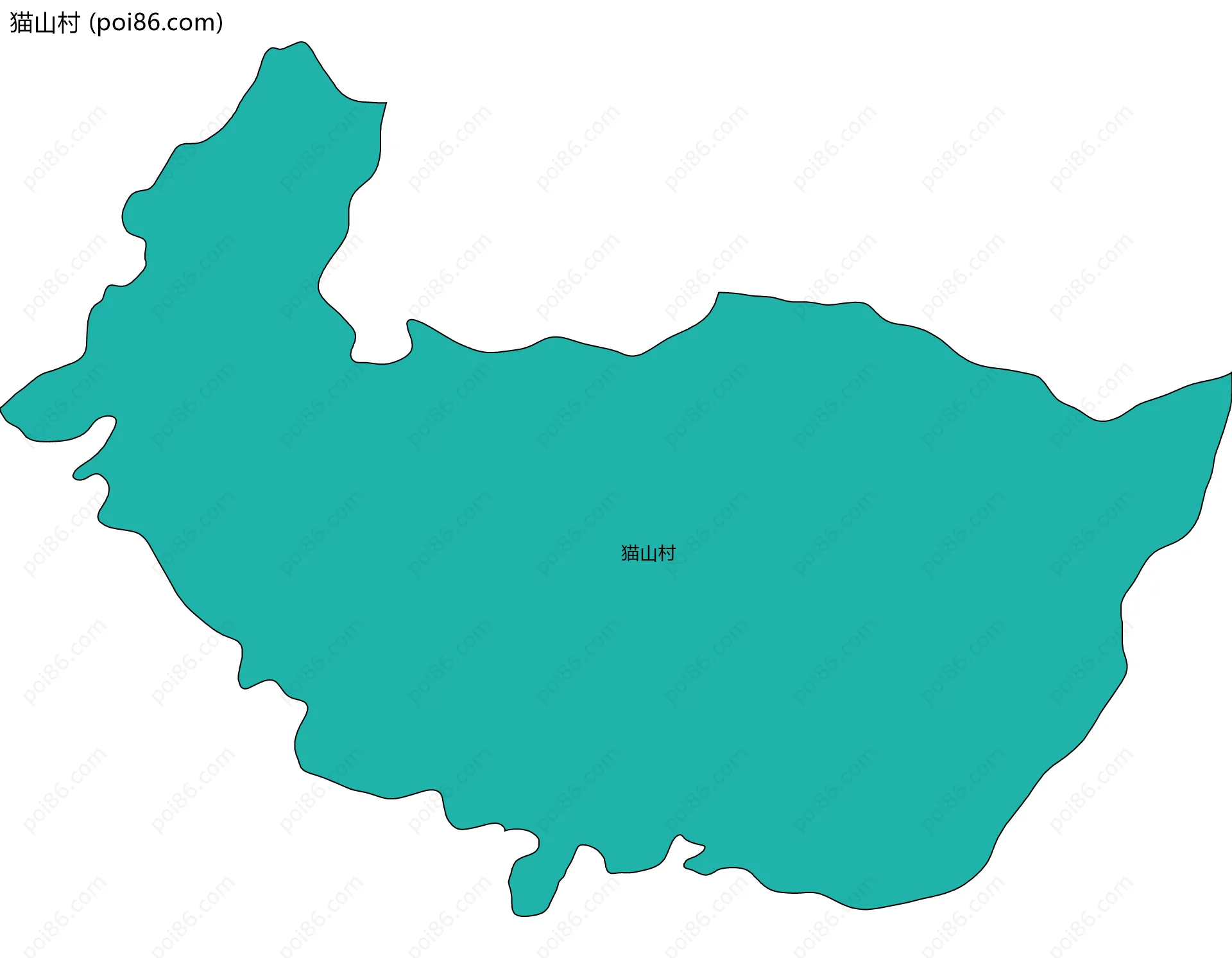 猫山村边界地图