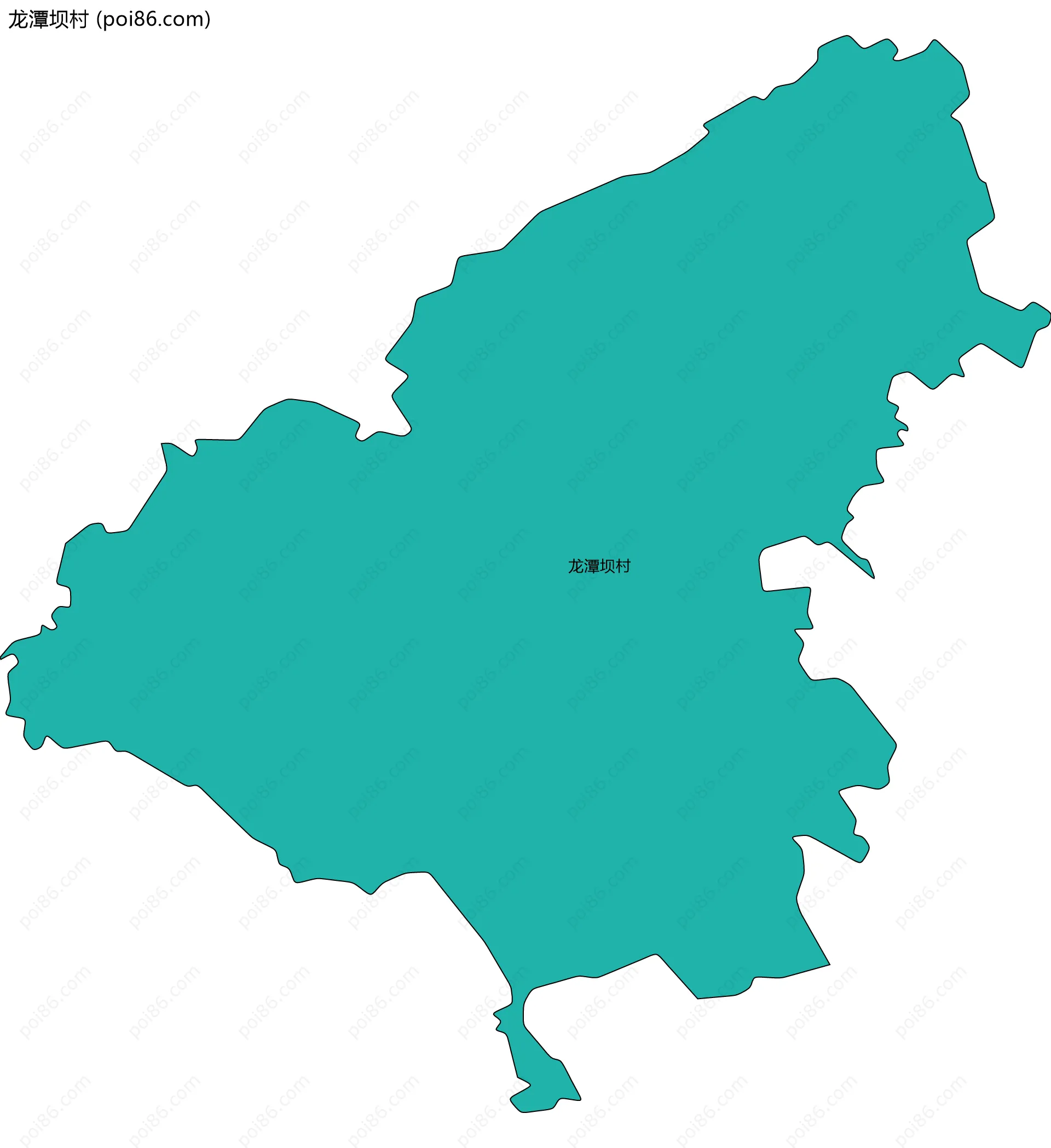 龙潭坝村边界地图