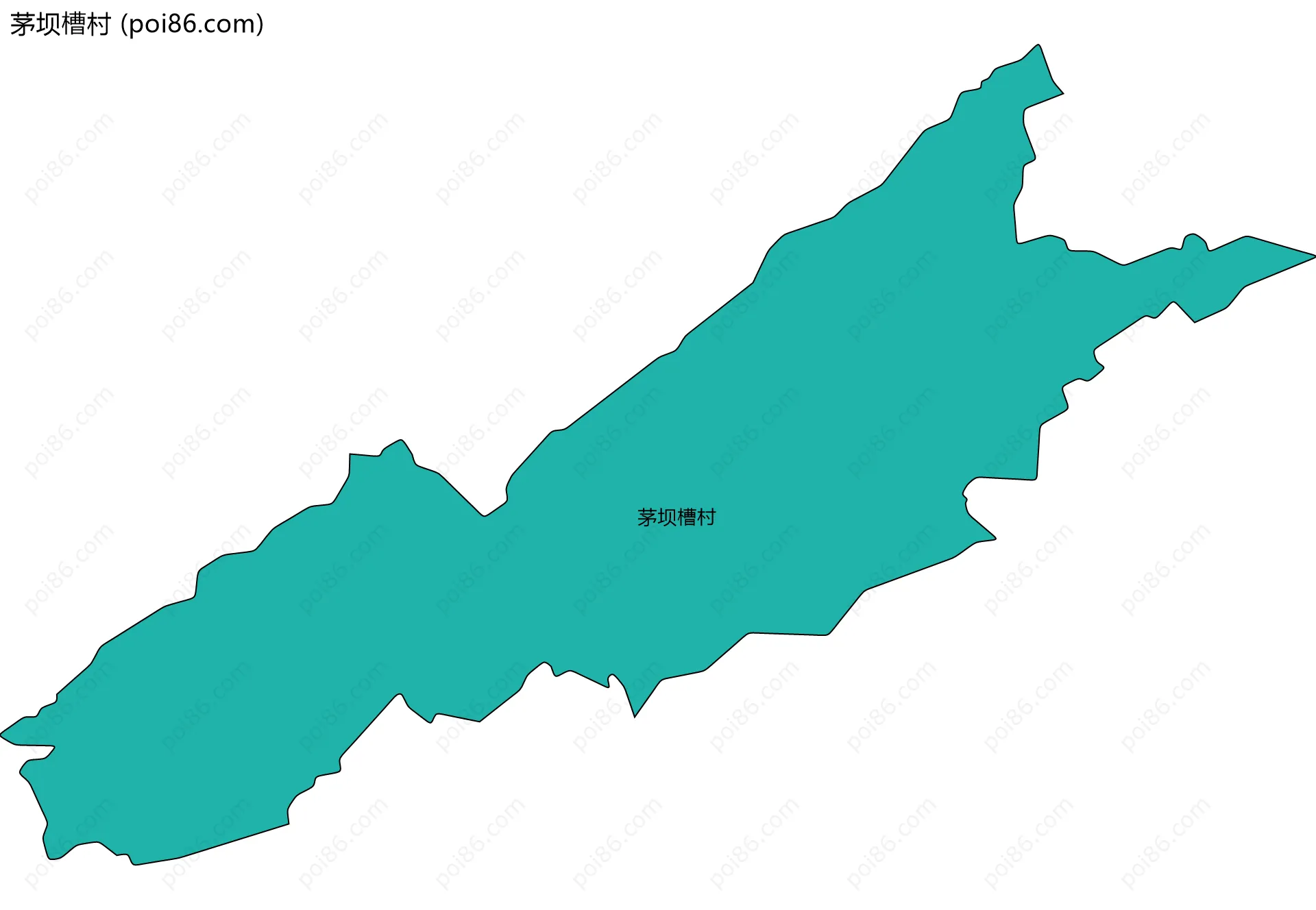 茅坝槽村边界地图
