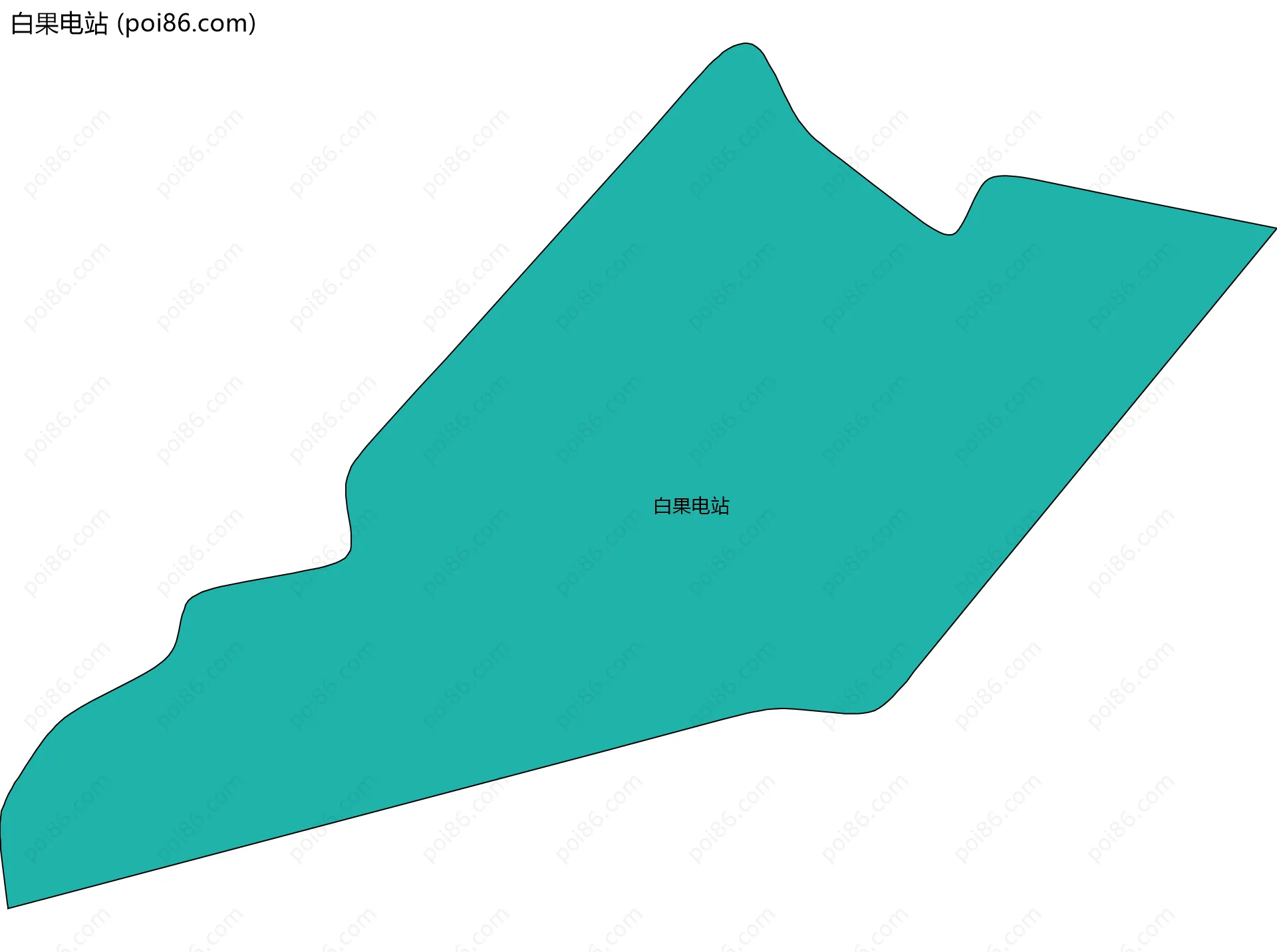 白果电站边界地图