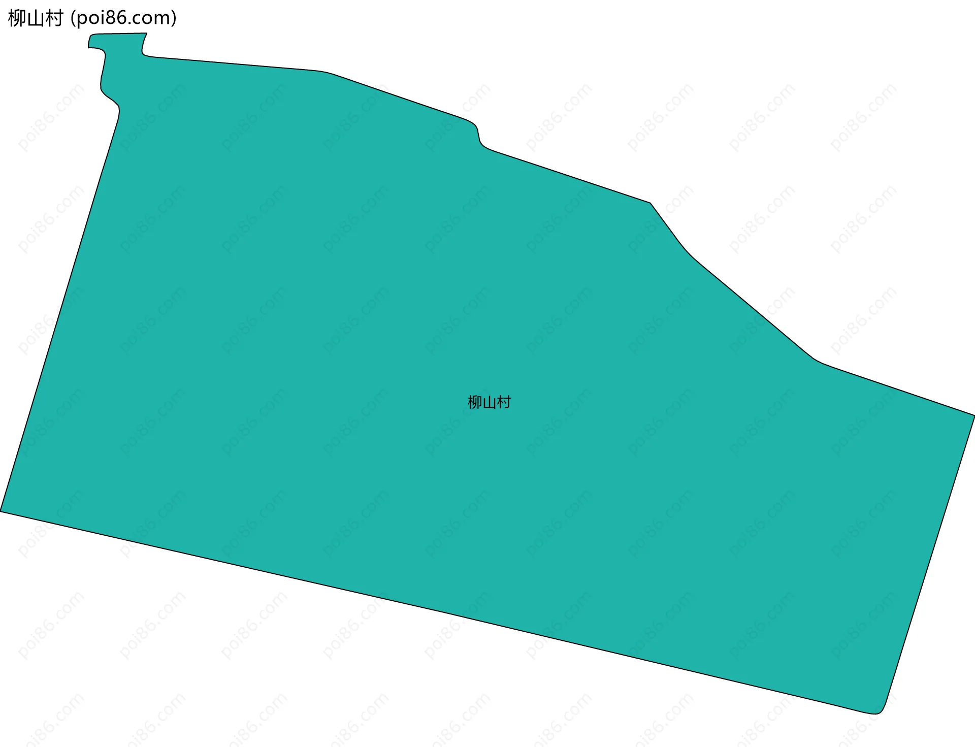 柳山村边界地图