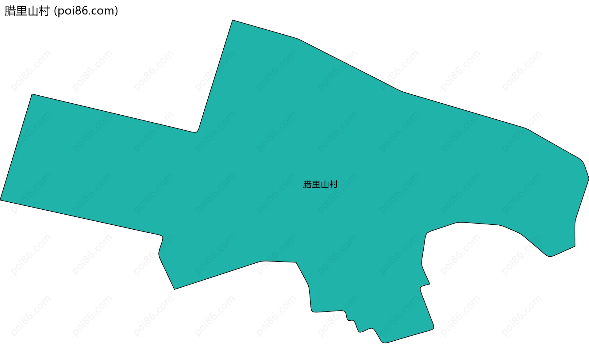 腊里山村边界地图