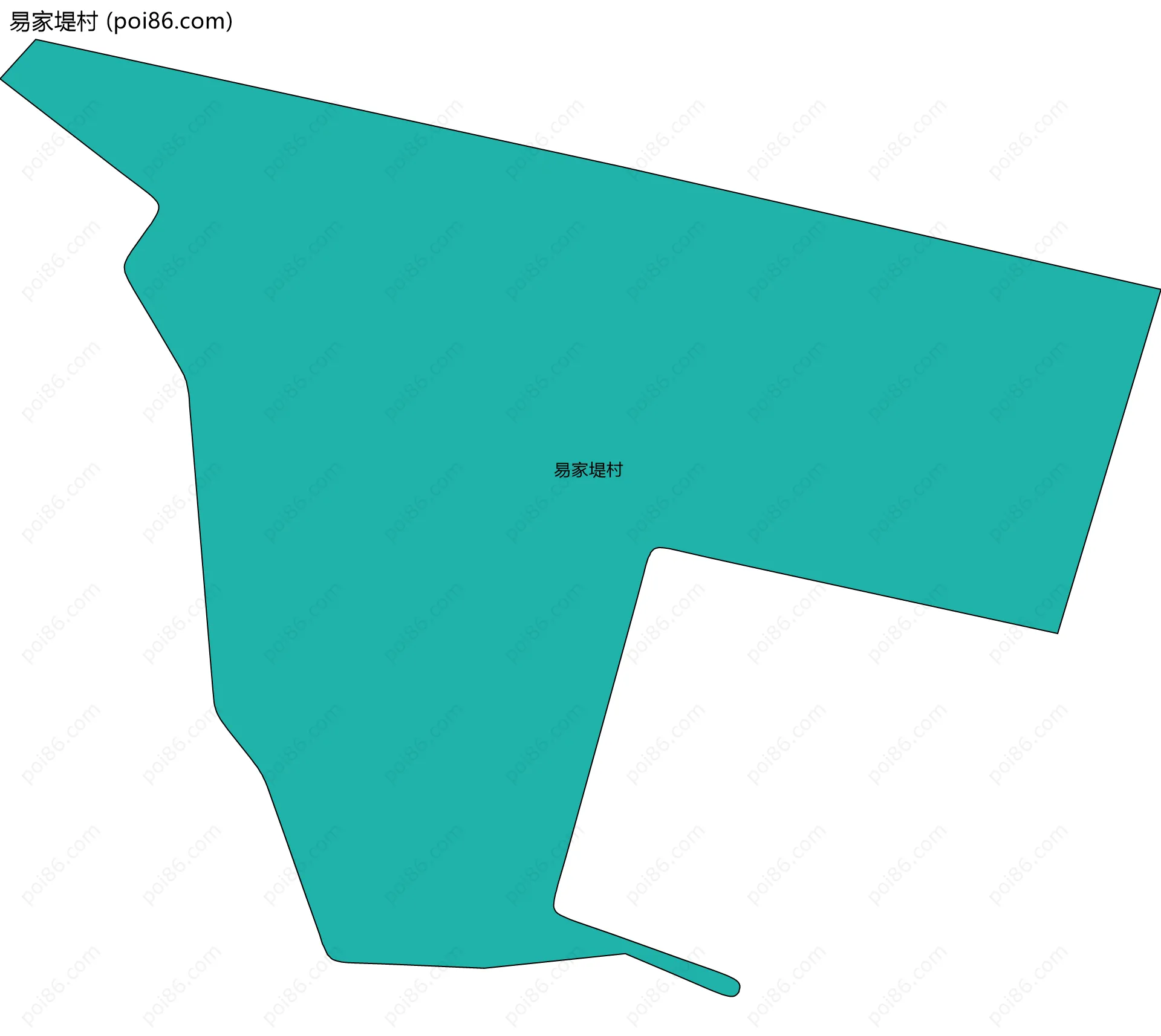 易家堤村边界地图