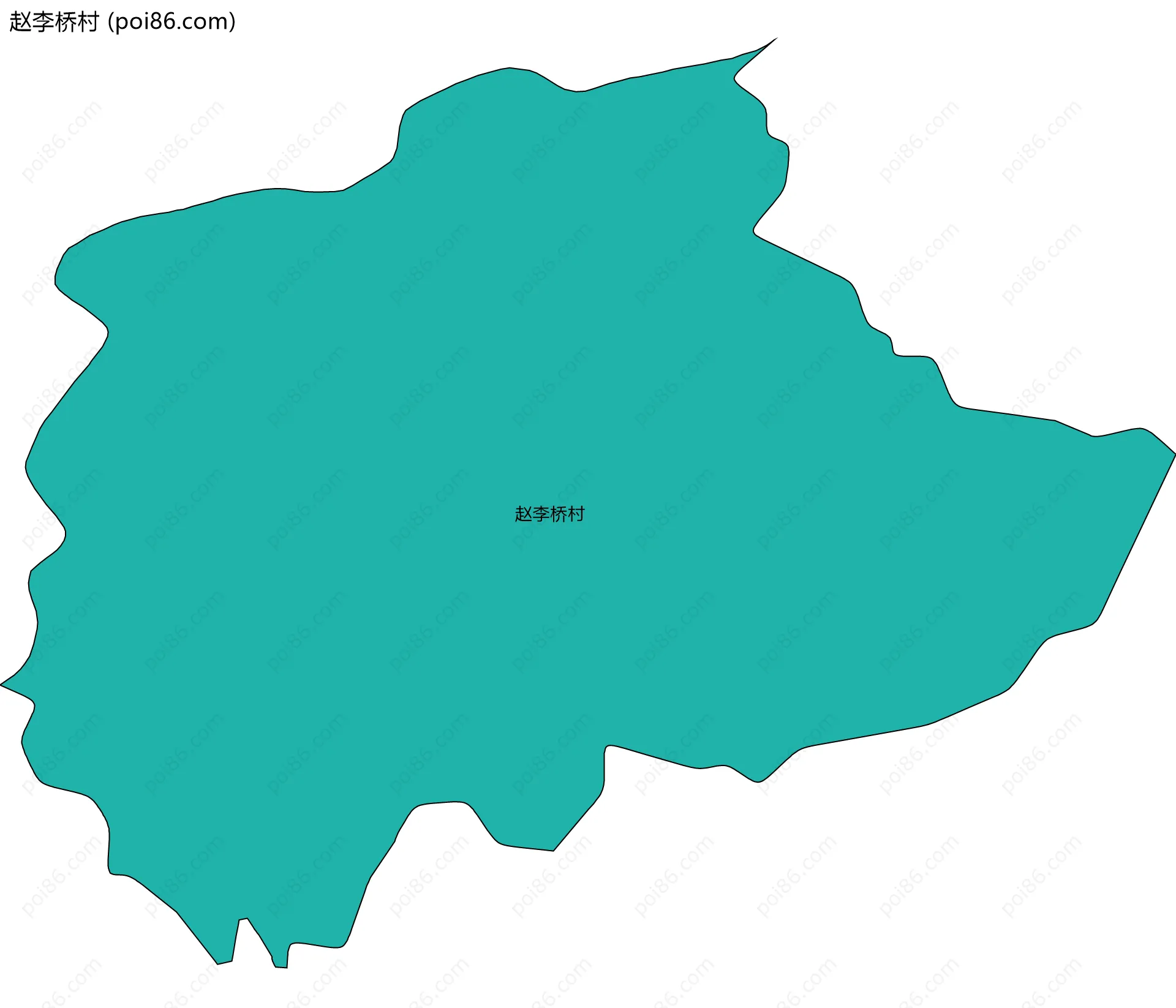 赵李桥村边界地图