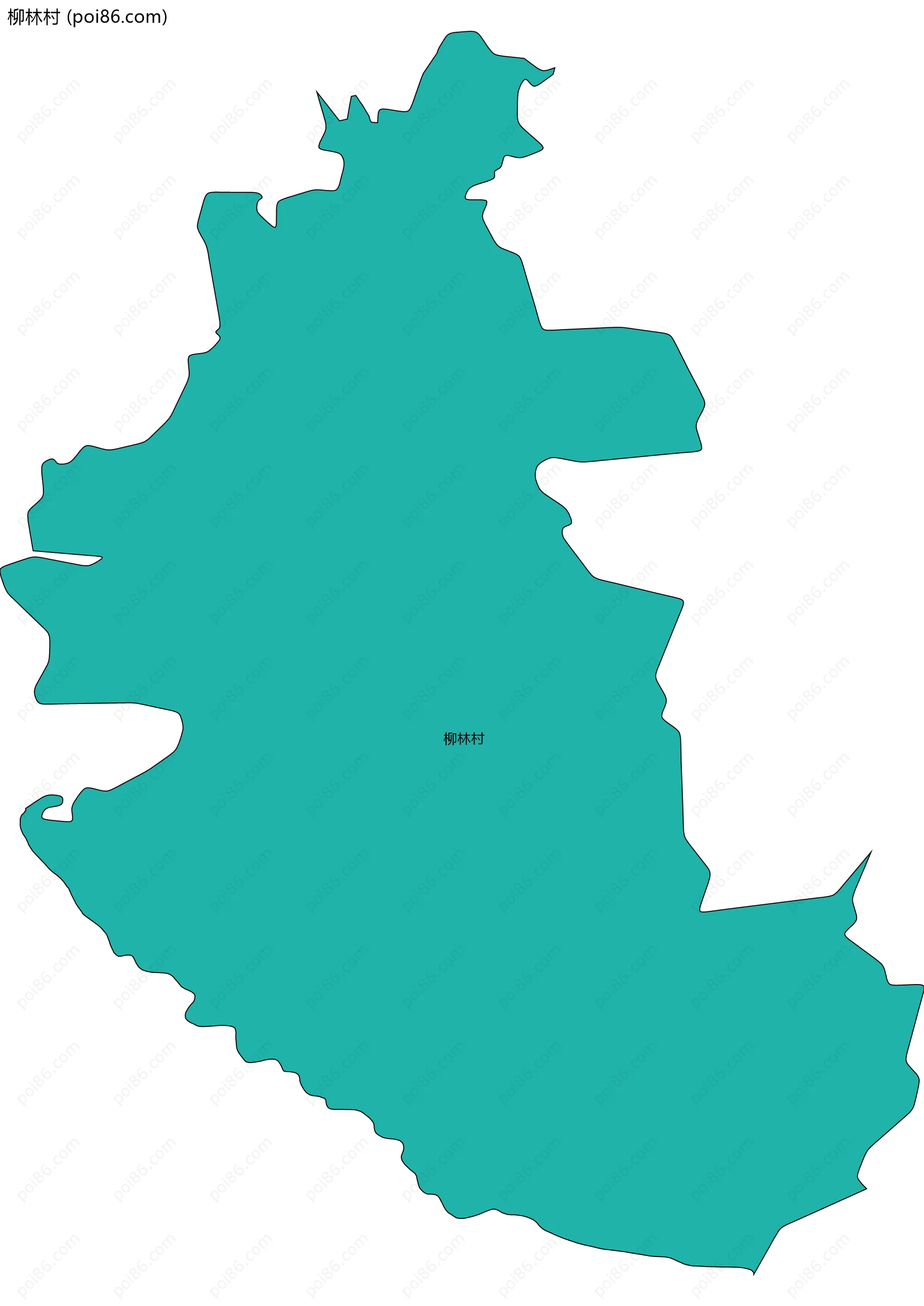 柳林村边界地图